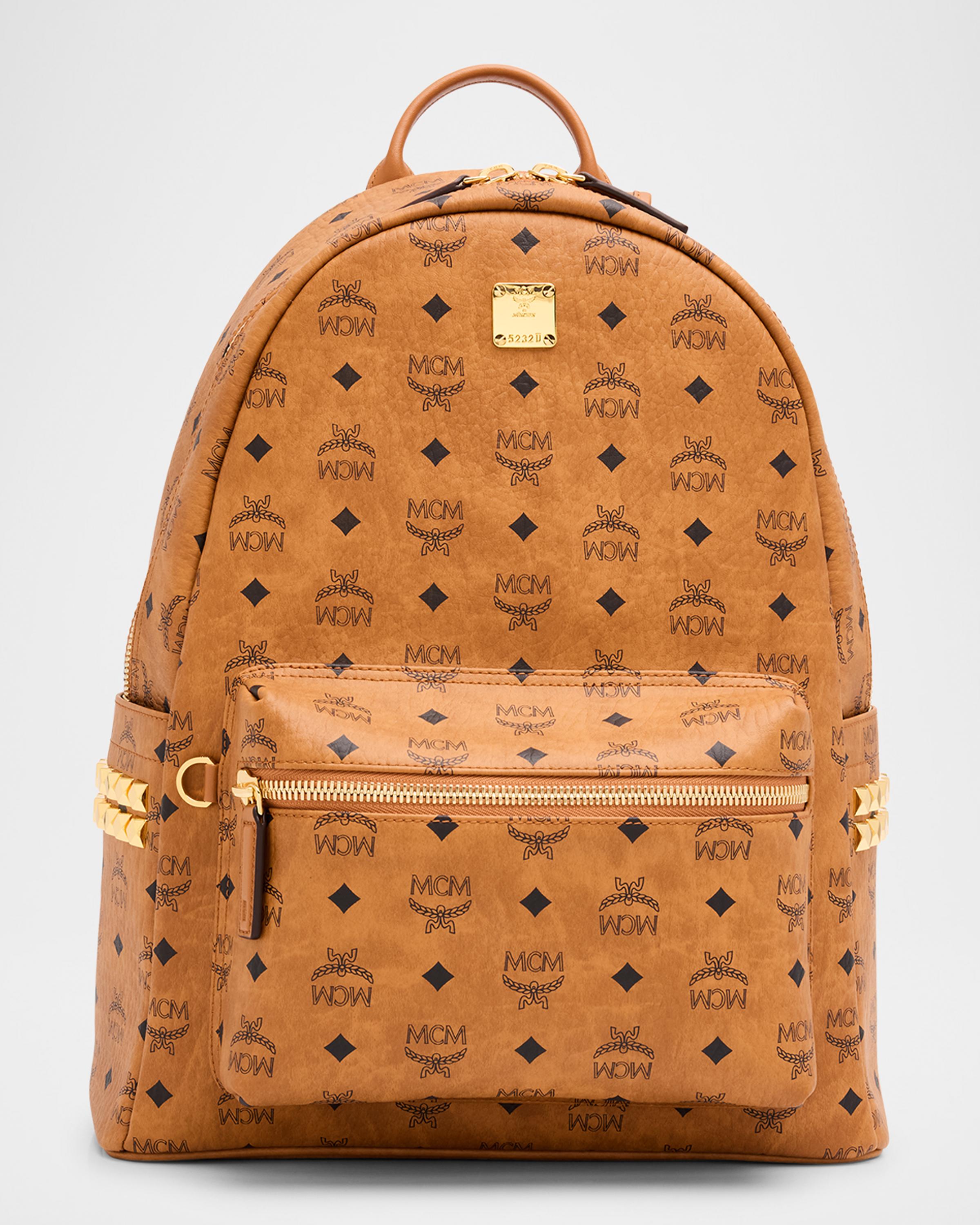 MCM Men's Stark Medium Visetos Backpack | Neiman Marcus