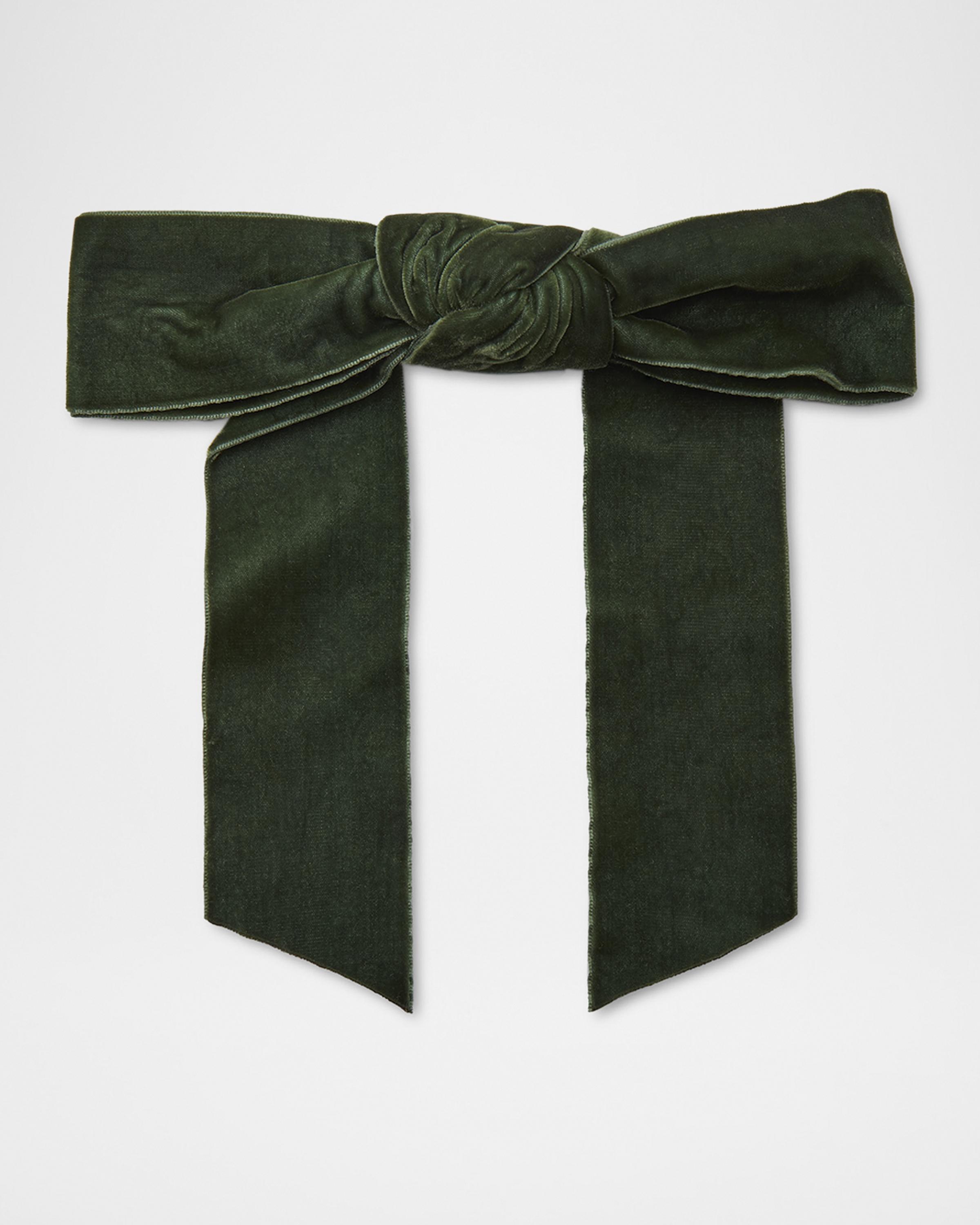 Lele Sadoughi Bardot Faux Pearl Velvet Bow Barrette Lele Sadoughi | Your Day by Nicole - Blush Pearl Bardot  main image 2