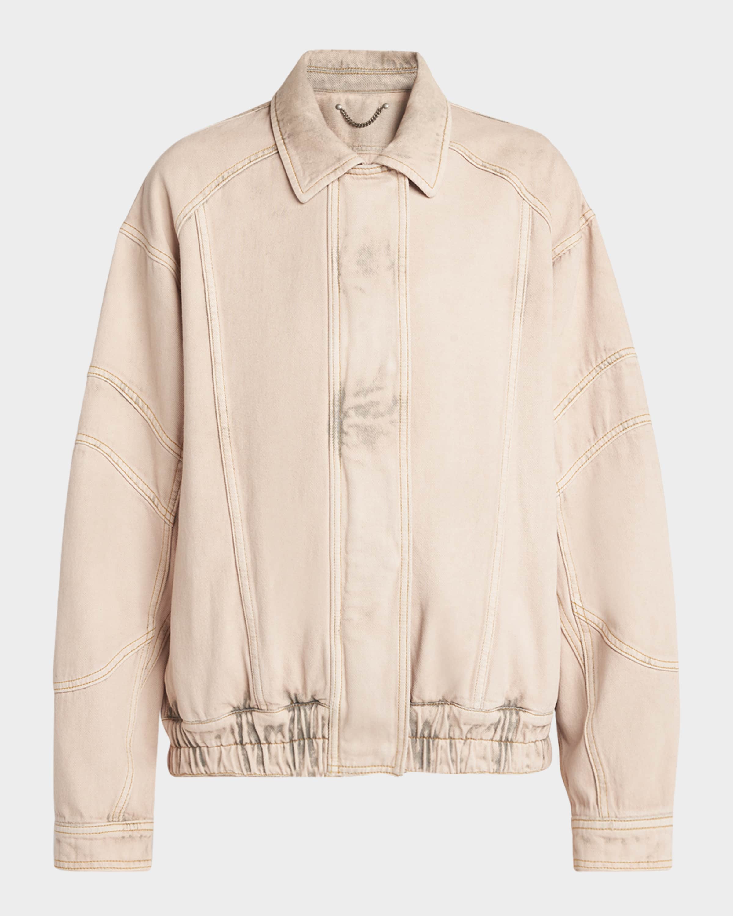 ブルゾン Golden  Deluxe Brand Nancy Bomber Jacket In Denim Golden Goose Nancy Denim Bomber Jacket | Neiman Marcus