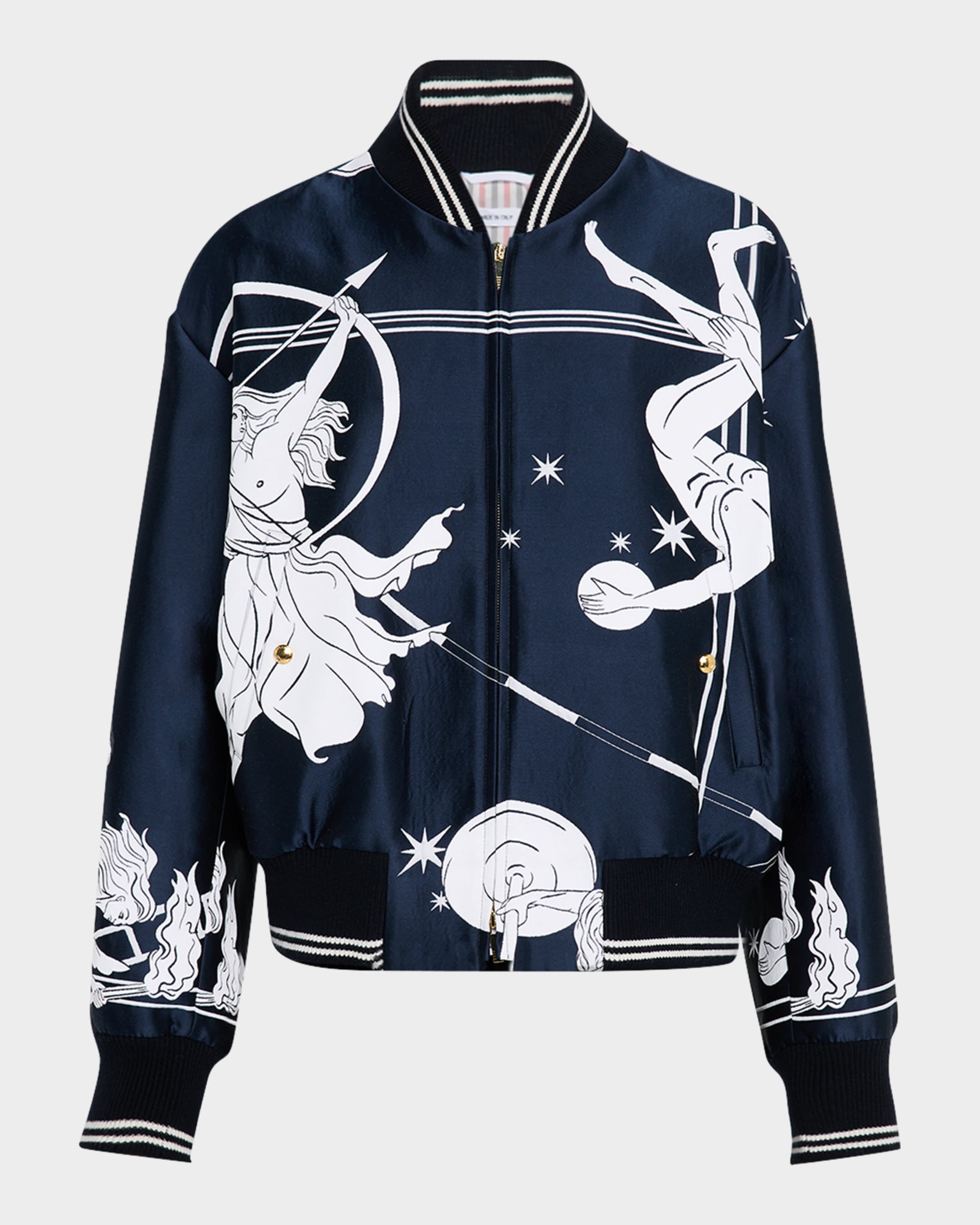 Thom Browne Men's Olympic Constellation Blouson Jacket | Neiman Marcus