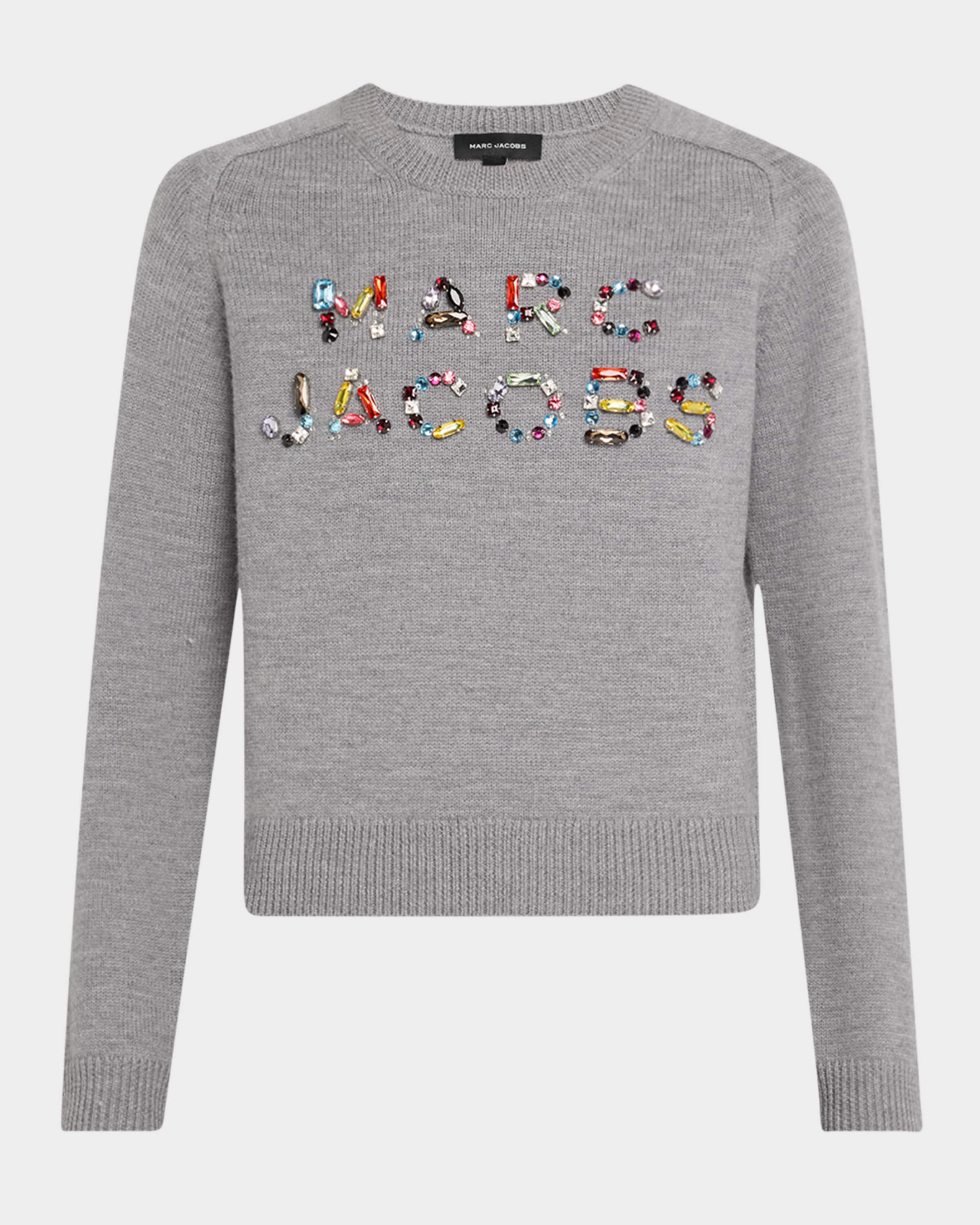 MARC JACOBS ダメージロゴニットセーター L モノグラム nm_4954412_100134_m