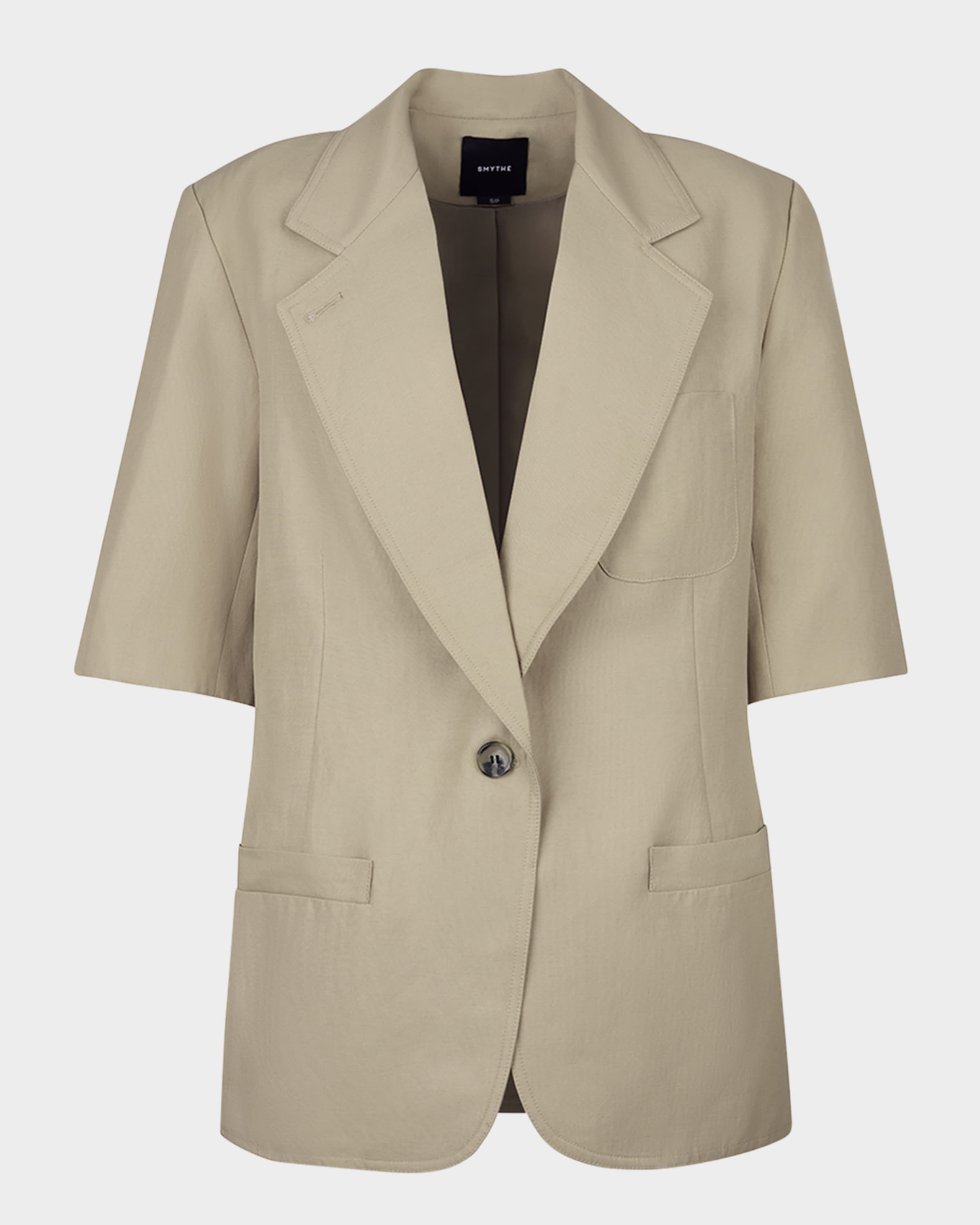 Smythe Oversized Short-Sleeve Blazer | Neiman Marcus