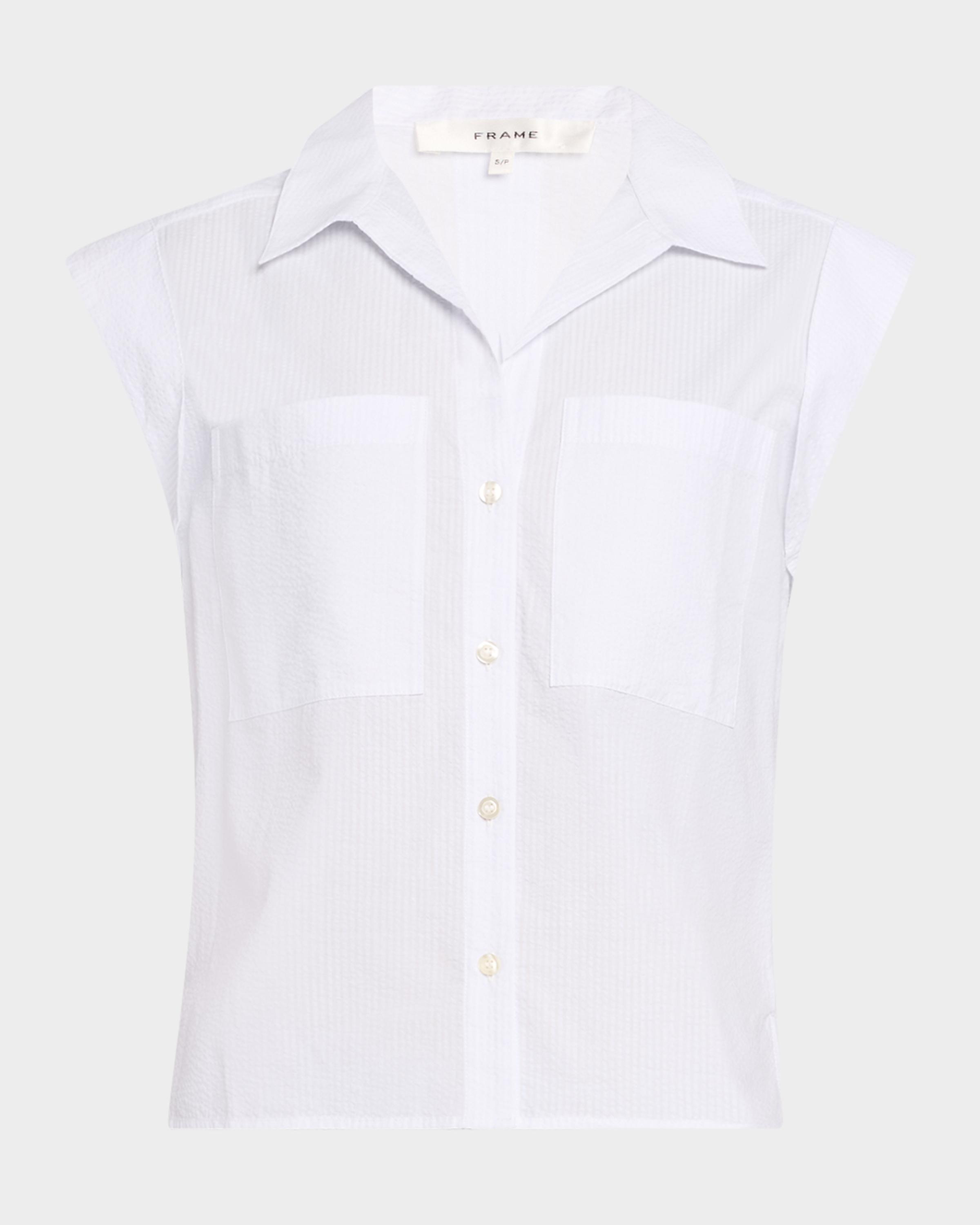 FRAME The Seersucker Leisure Shirt | Neiman Marcus