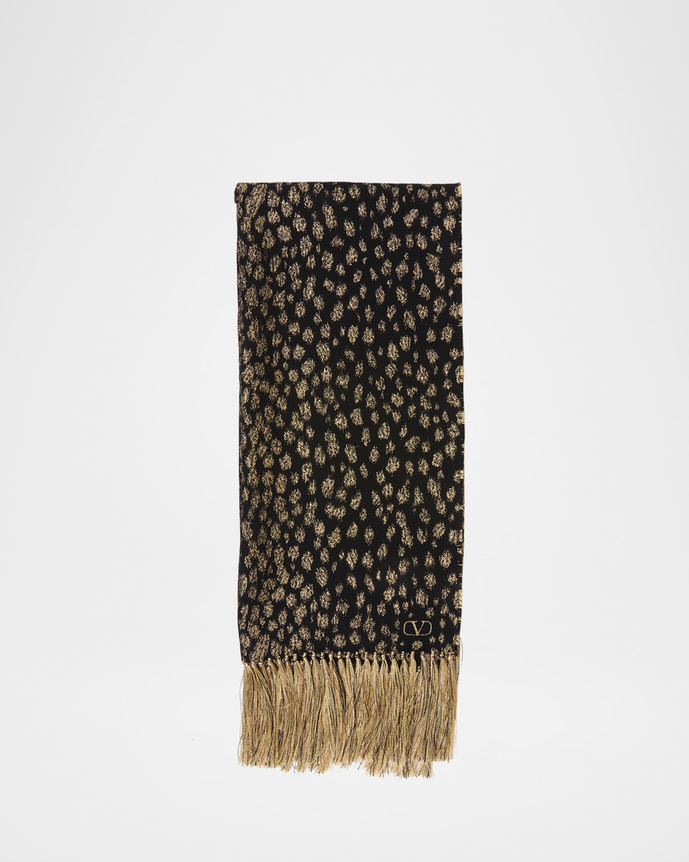 【関税&送料込】Valentino Garavani Scarfs Brown VALENTINO GARAVANI Toile Iconographe Silk-Twill Scarf in