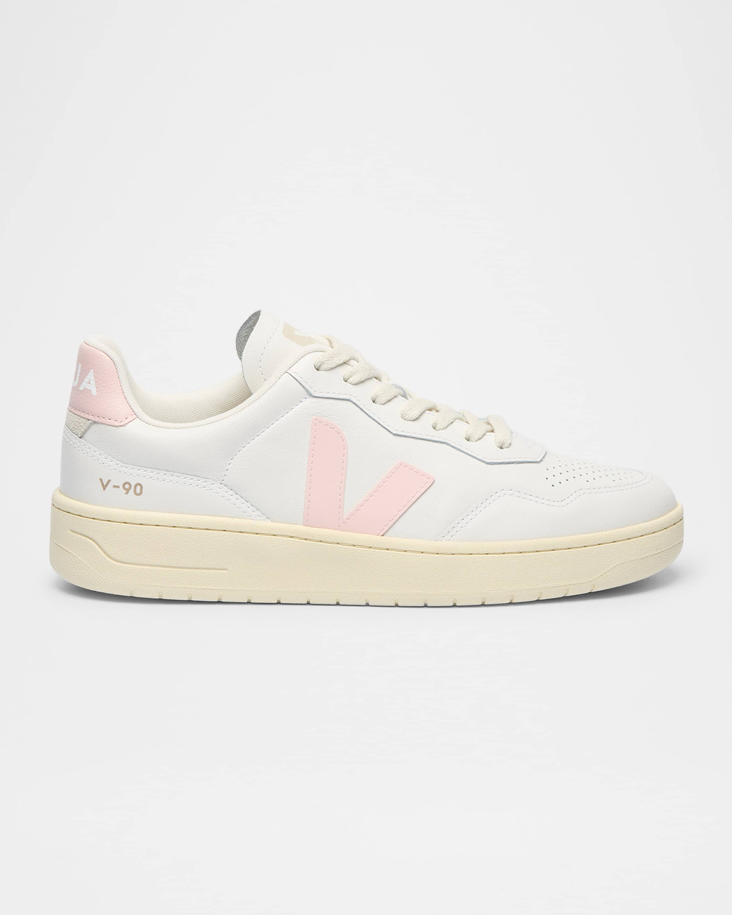 VEJA V-90 Low-Top Leather Sneakers | Neiman Marcus