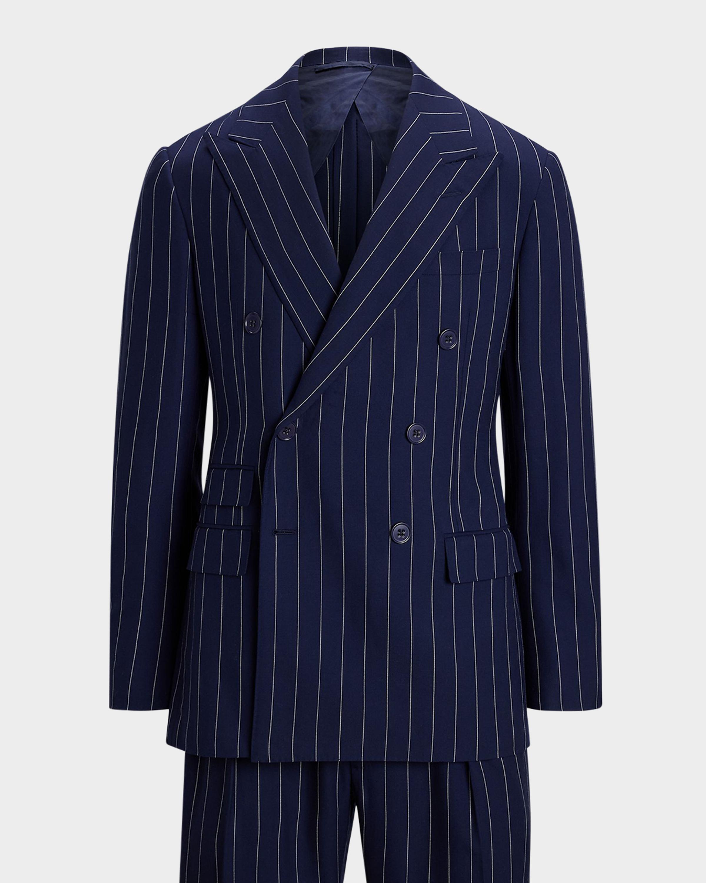 Ralph Lauren Purple Label Men's Kent Hand-Tailored Pinstripe Twill
