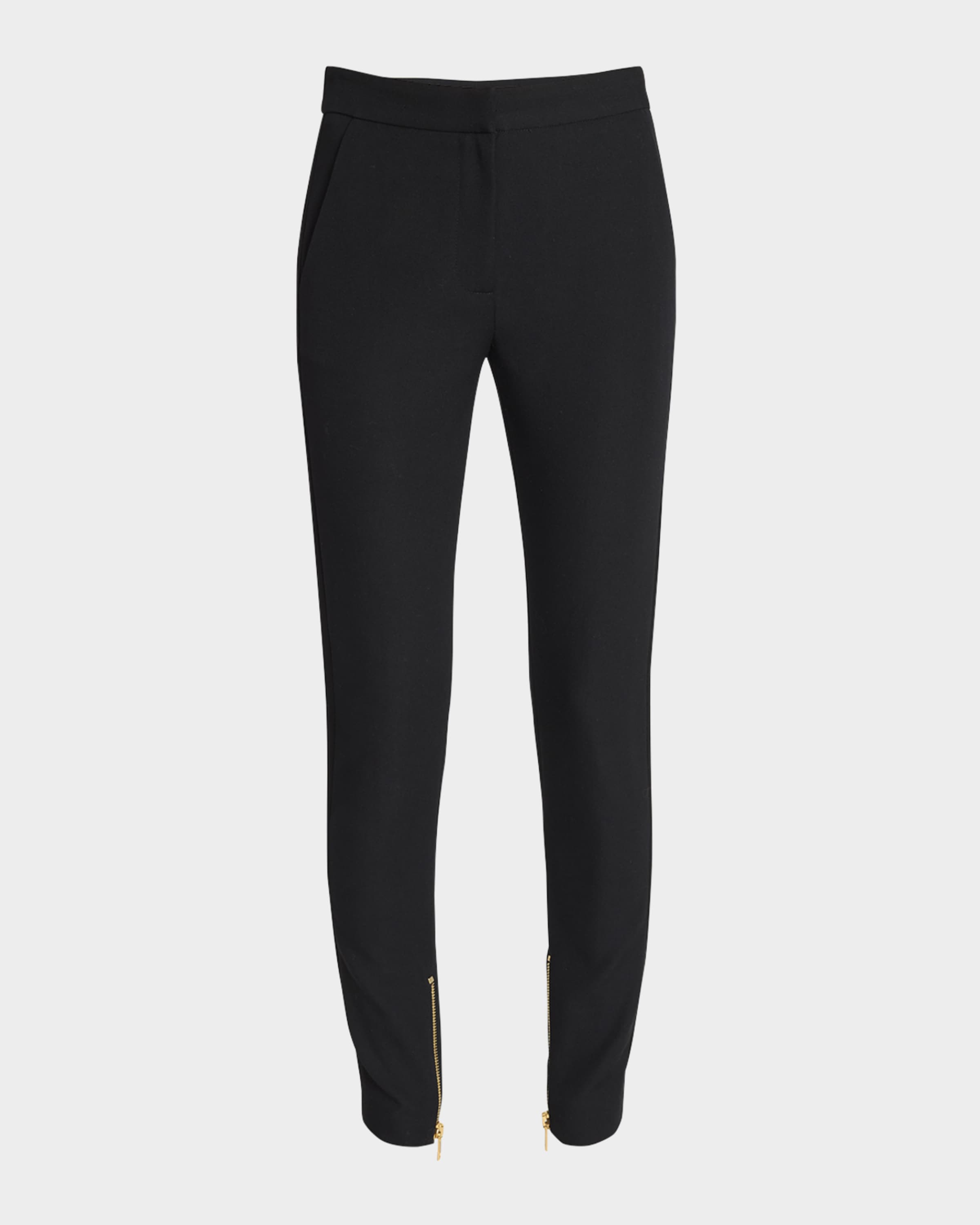 【関税＆送料込み】Balmain Zipped Satin Slim Pants Clothing Balmain Zipped Slim Wool-Satin Pants | Neiman Marcus