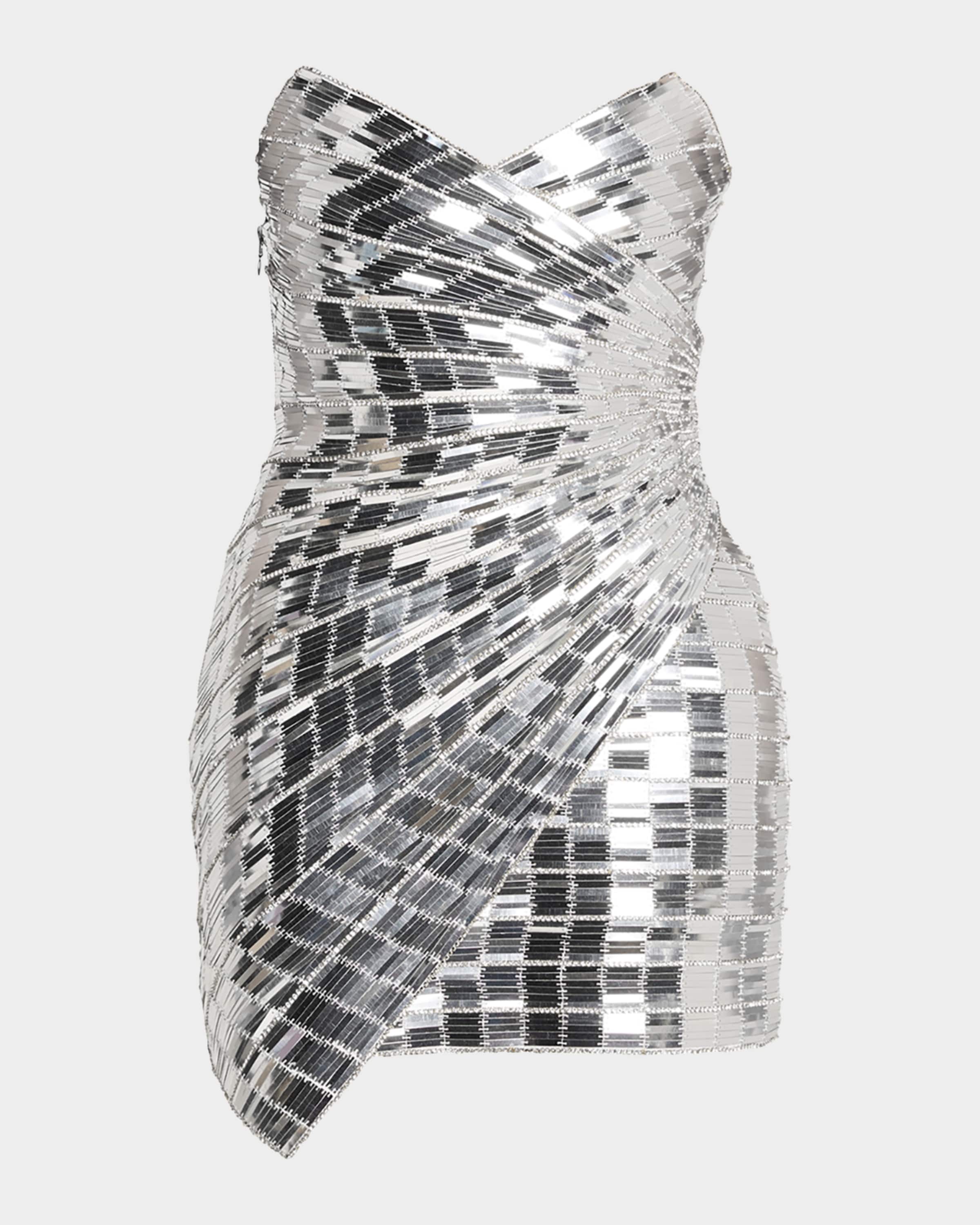 Retrofete Aura Strapless Rhinestone Mini Dress | Neiman Marcus