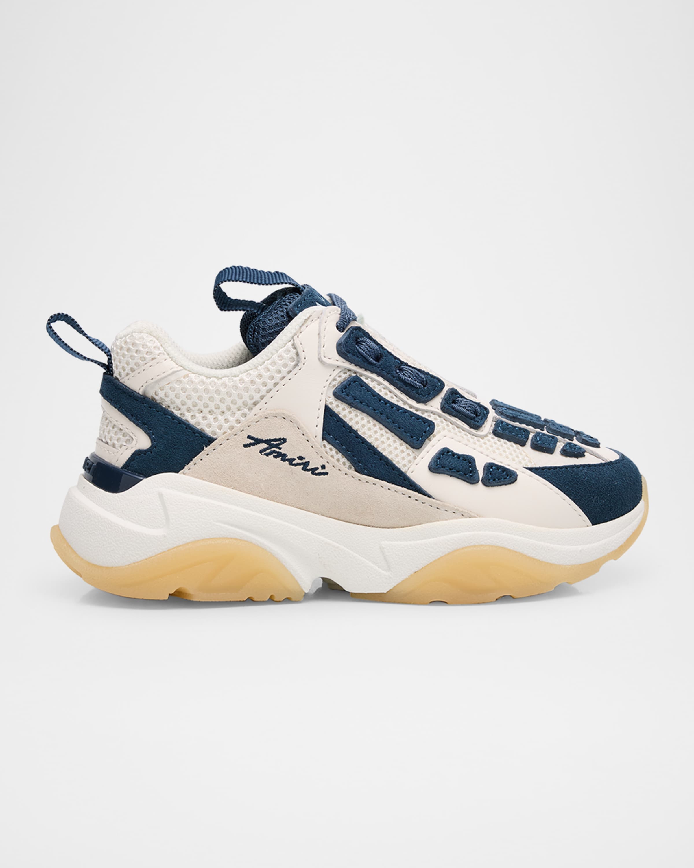 Amiri Boy's Bone Runner Sneakers, Toddler/Kid | Neiman Marcus