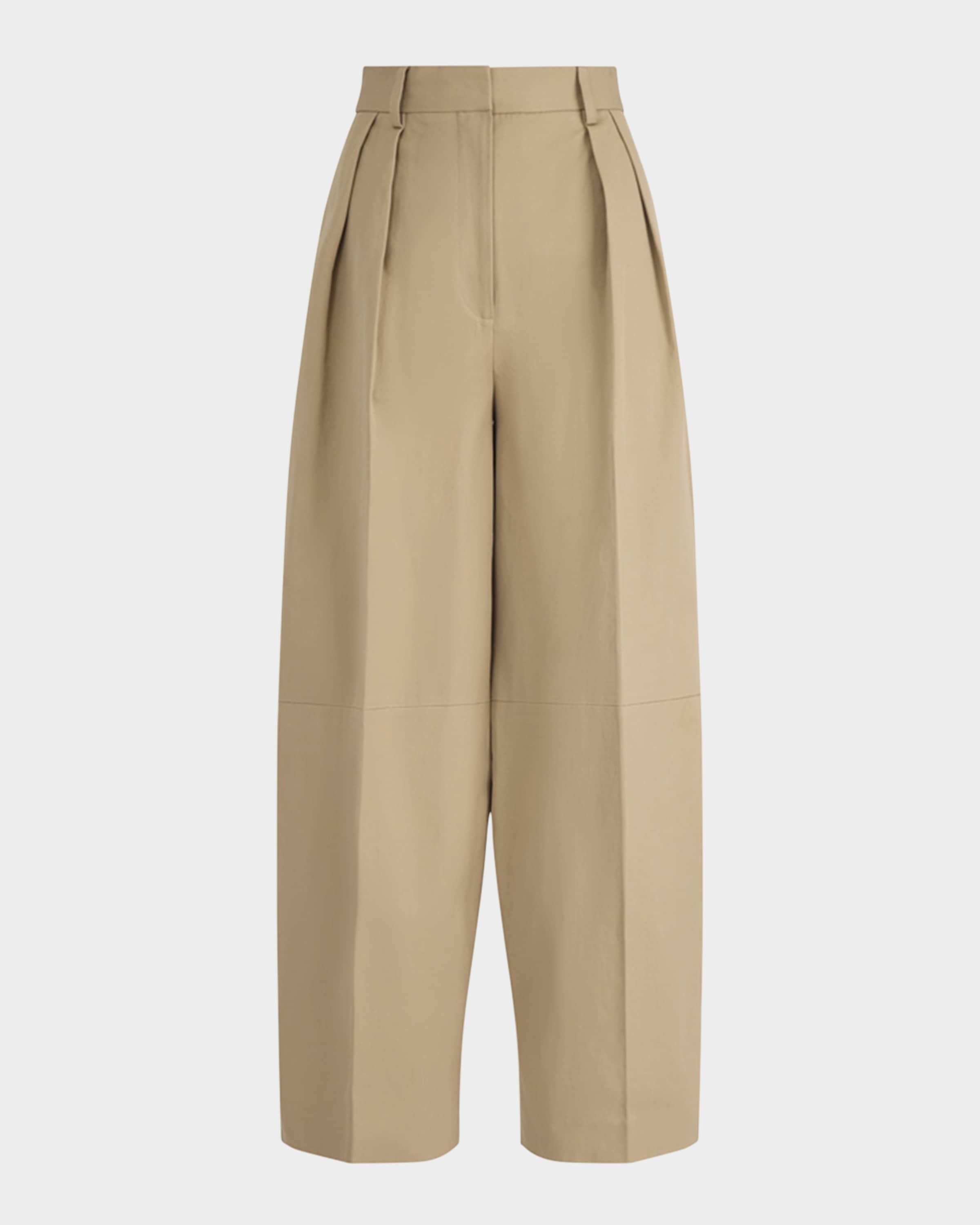 【in a row】string golden pants Wool trousers The Row Gold size M International in Wool