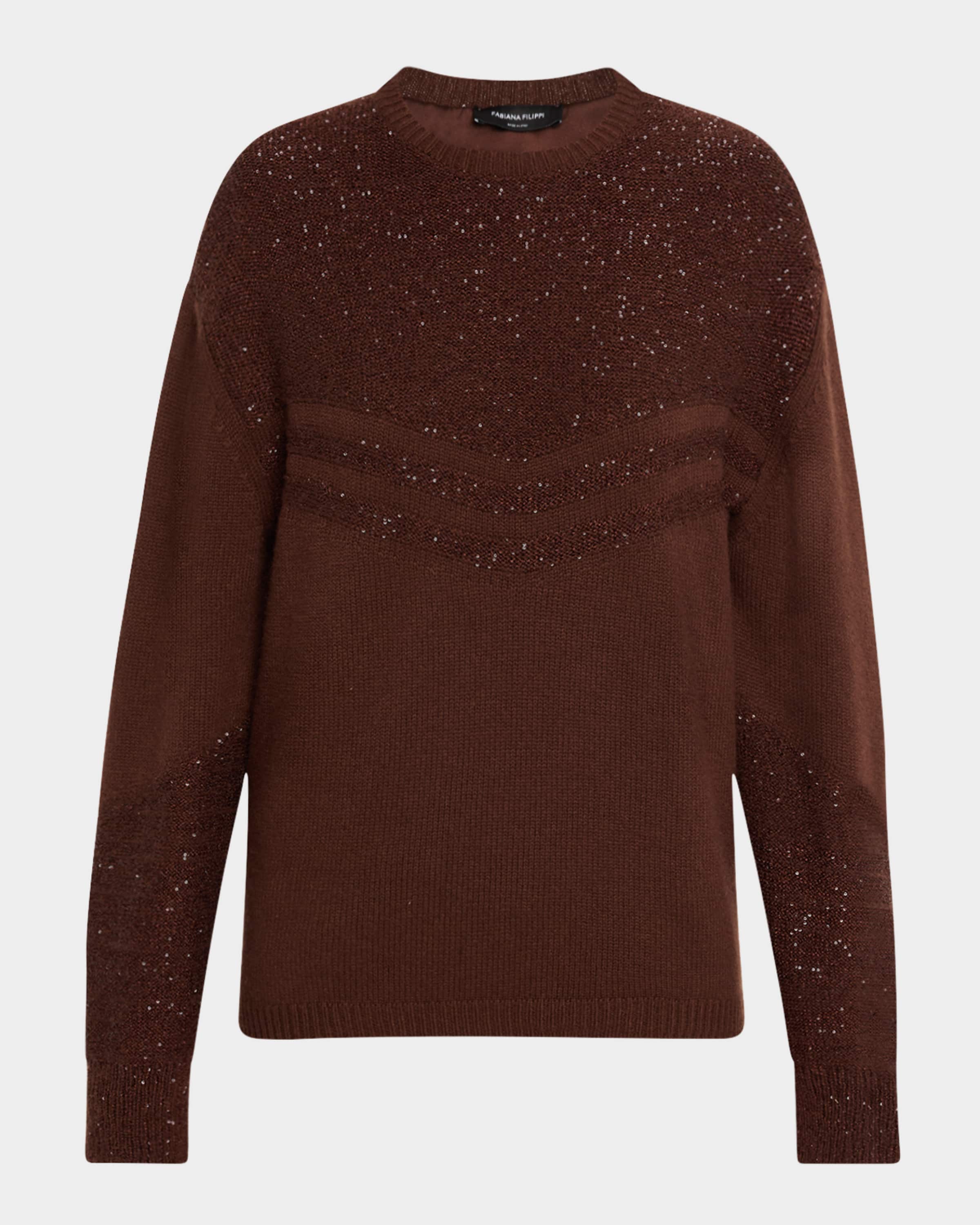 FABIANA FILIPPI コットン編みニット FABIANA FILIPPI Sequin Metallic Knit Oversized Sweater