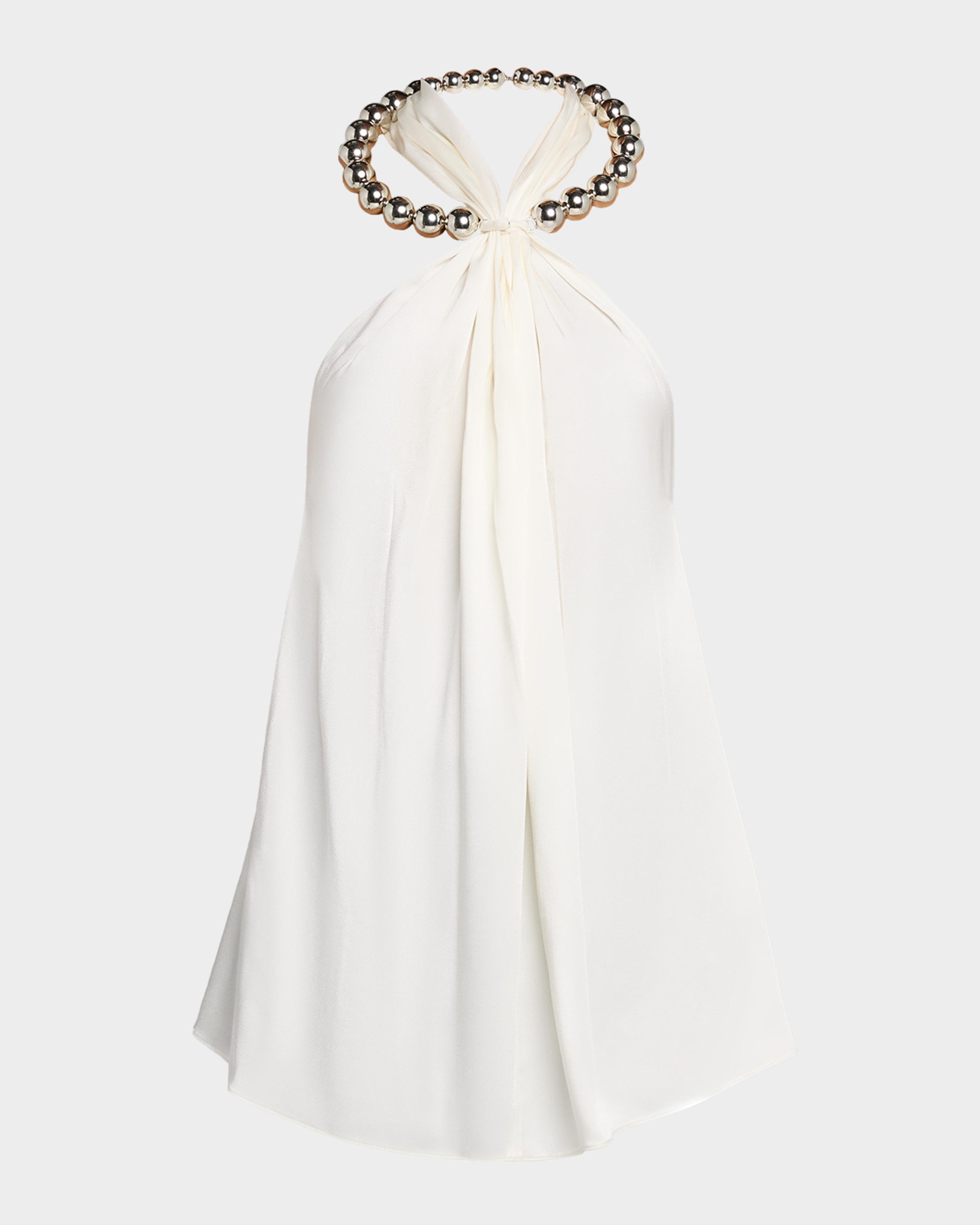 Stella McCartney Sphere Embellished Halter Top | Neiman Marcus