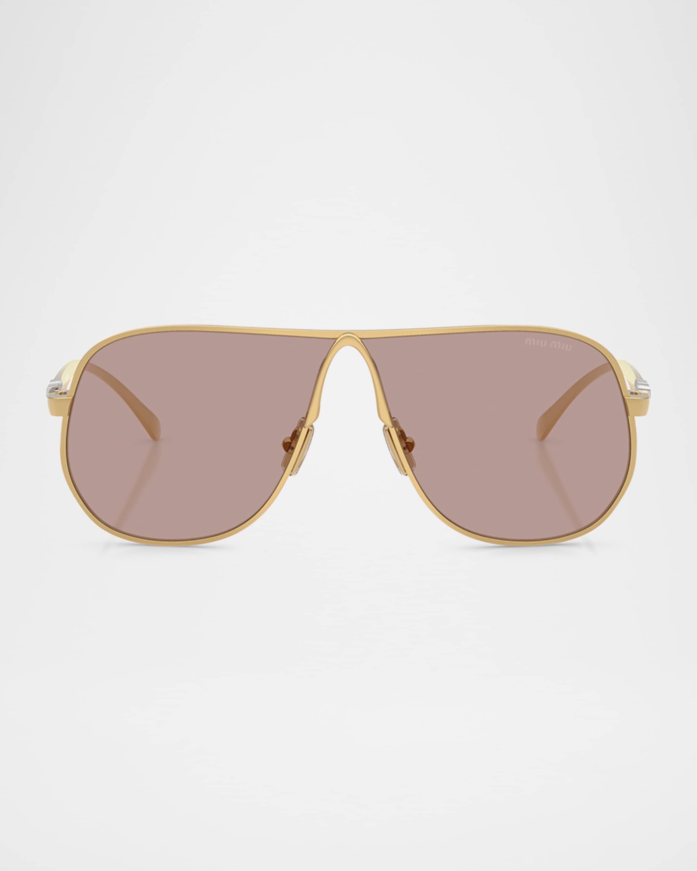 90s archive miumiu sungrass シームレス　メタル Sunglasses Miu Miu Silver in Metal - 43094422