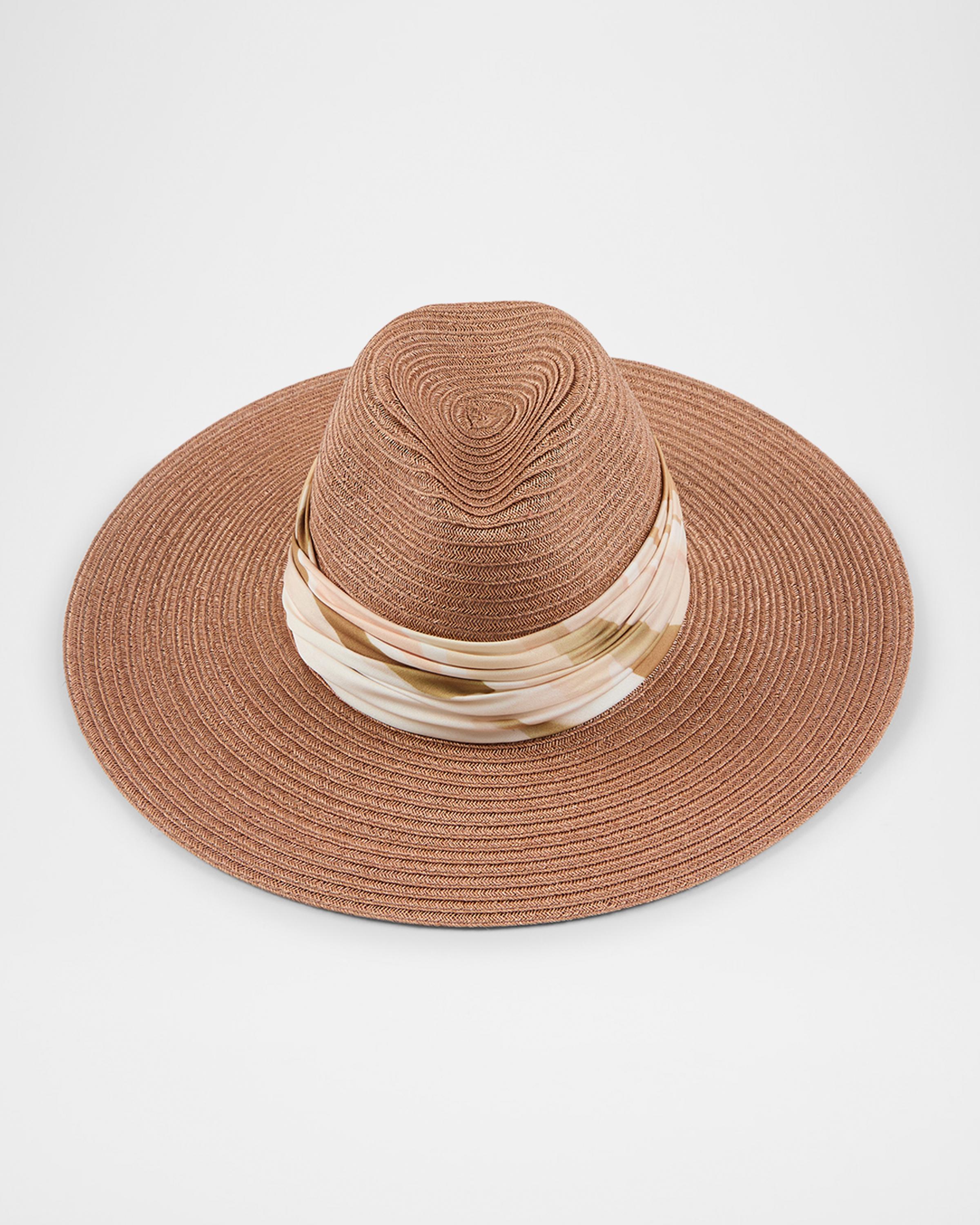 Eugenia Kim Emmanuelle Vented Hemp Packable Fedora Hat  display picture 2