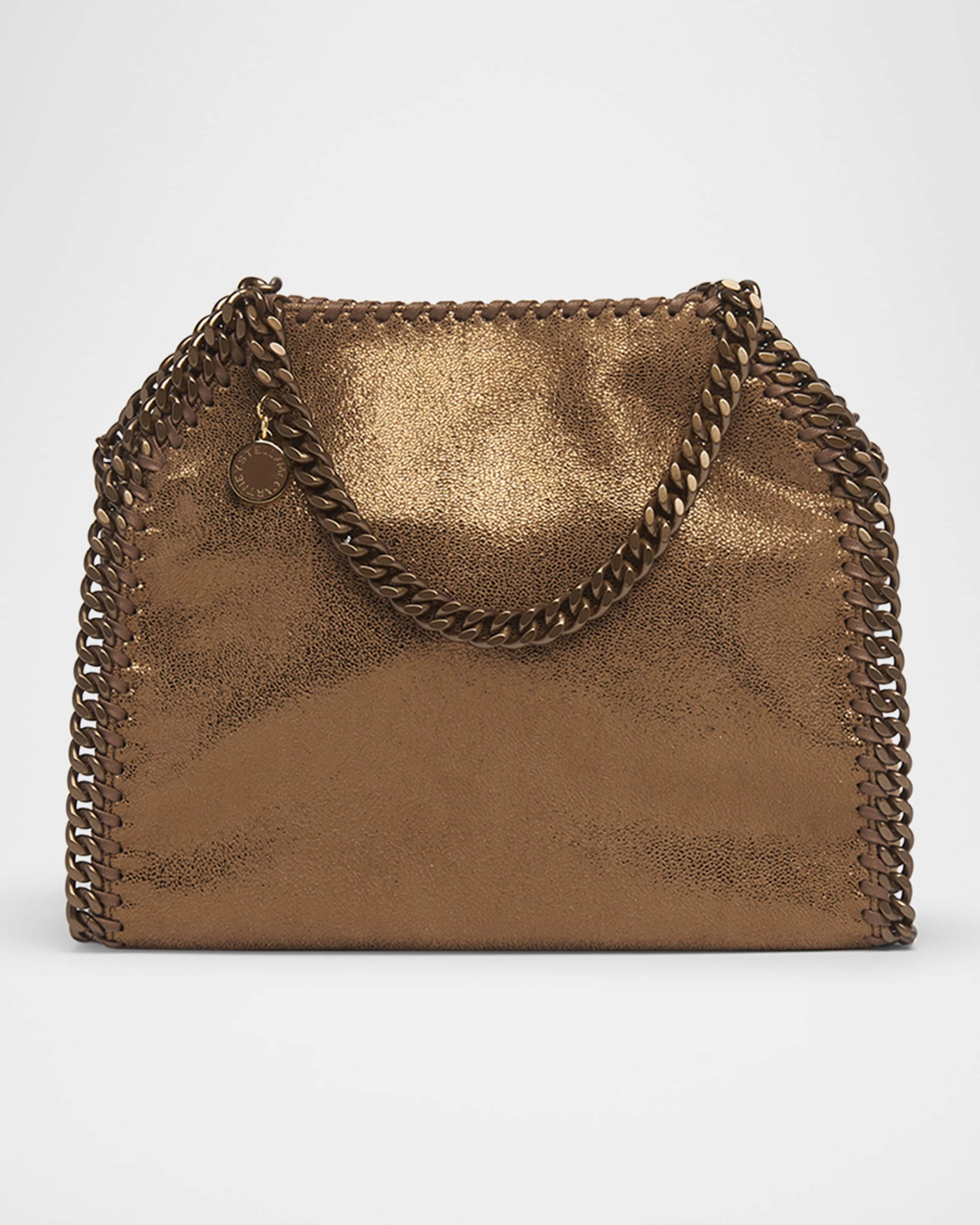 トートバッグ Stella McCartney FALABELLA TINY BAG ECO SHINY DOTTED CHAM Stella McCartney Mini Falabella Eco Shiny Dotted Chamois Bag