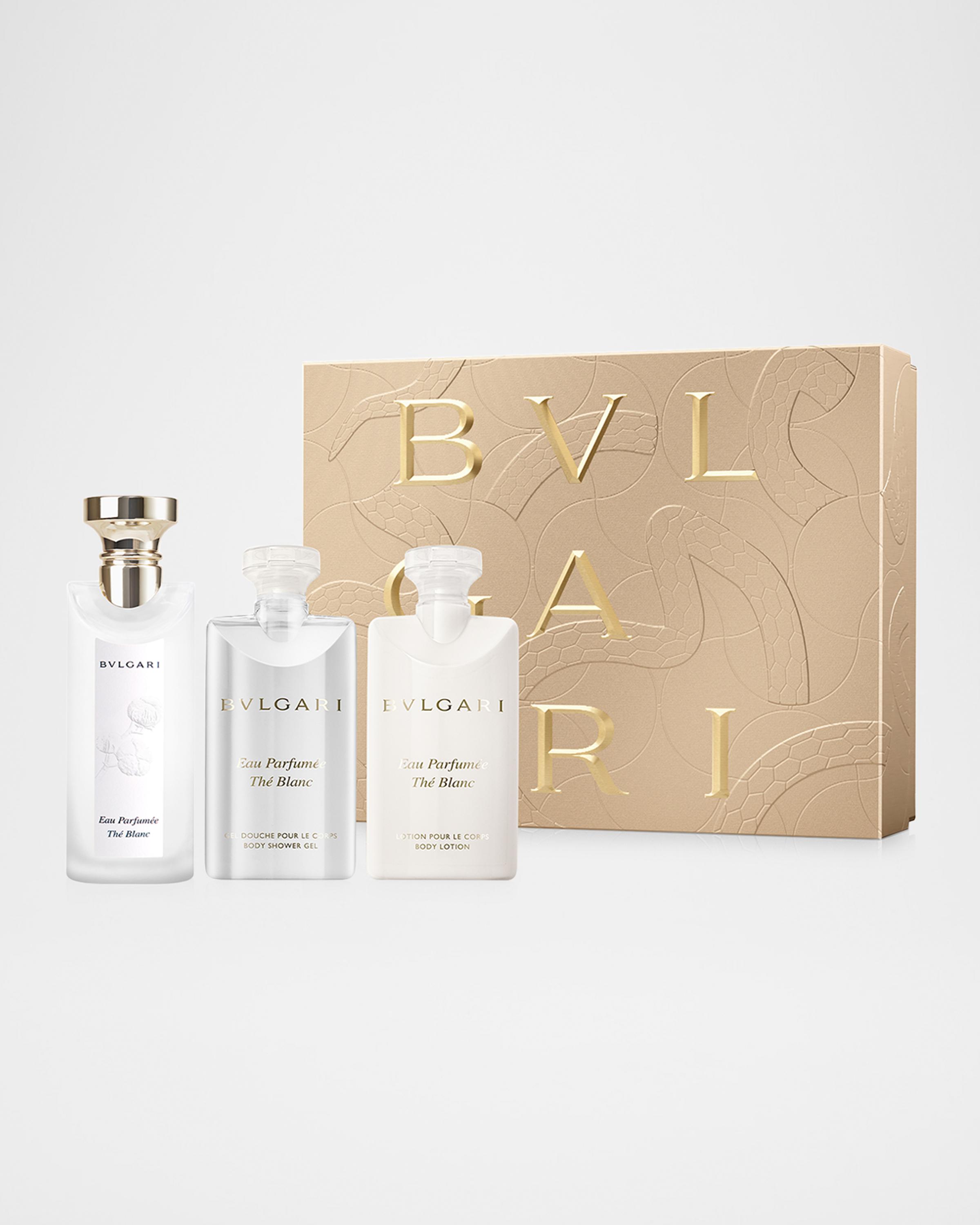 BVLGARI Eau Parfumee The Blanc Christmas Gift Set, 3 x 2.5 oz
