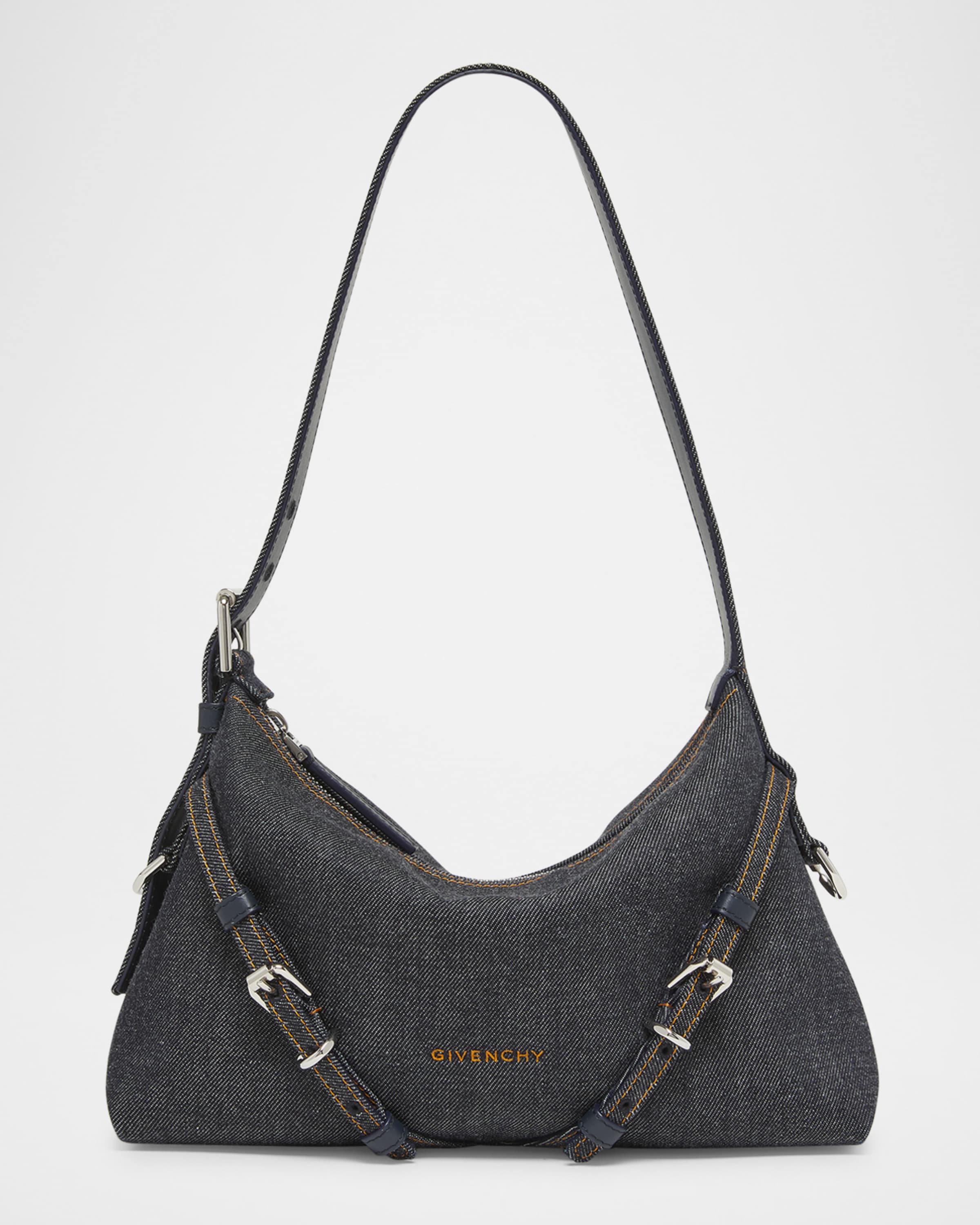 Givenchy Voyou Mini Shoulder Bag in Denim | Neiman Marcus