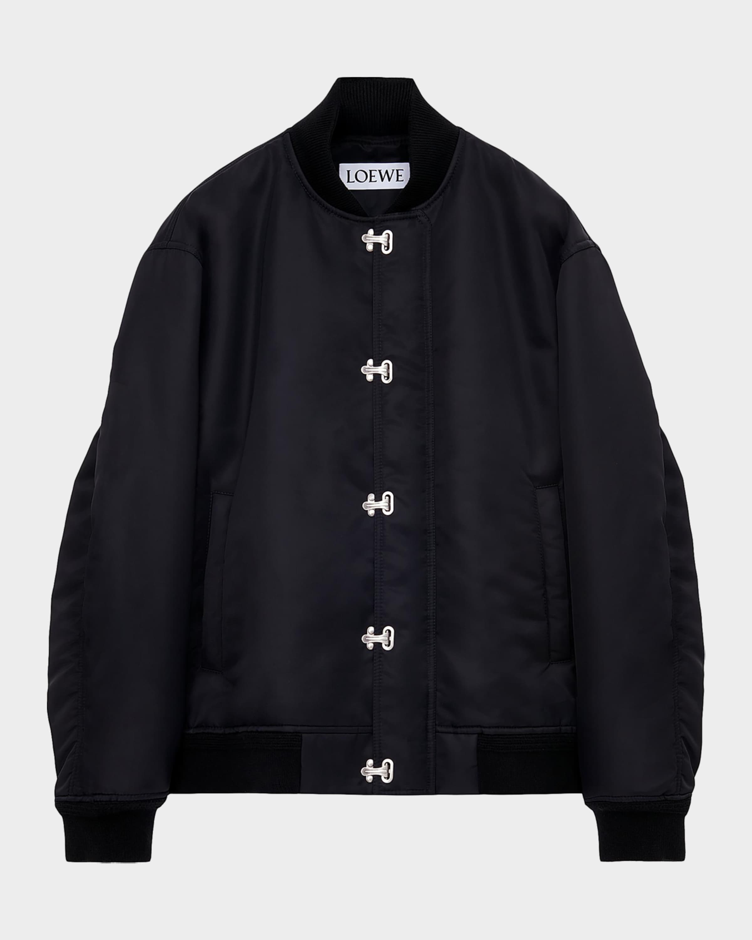 Loewe Men's Nylon Toggle-Front Bomber Jacket | Neiman Marcus