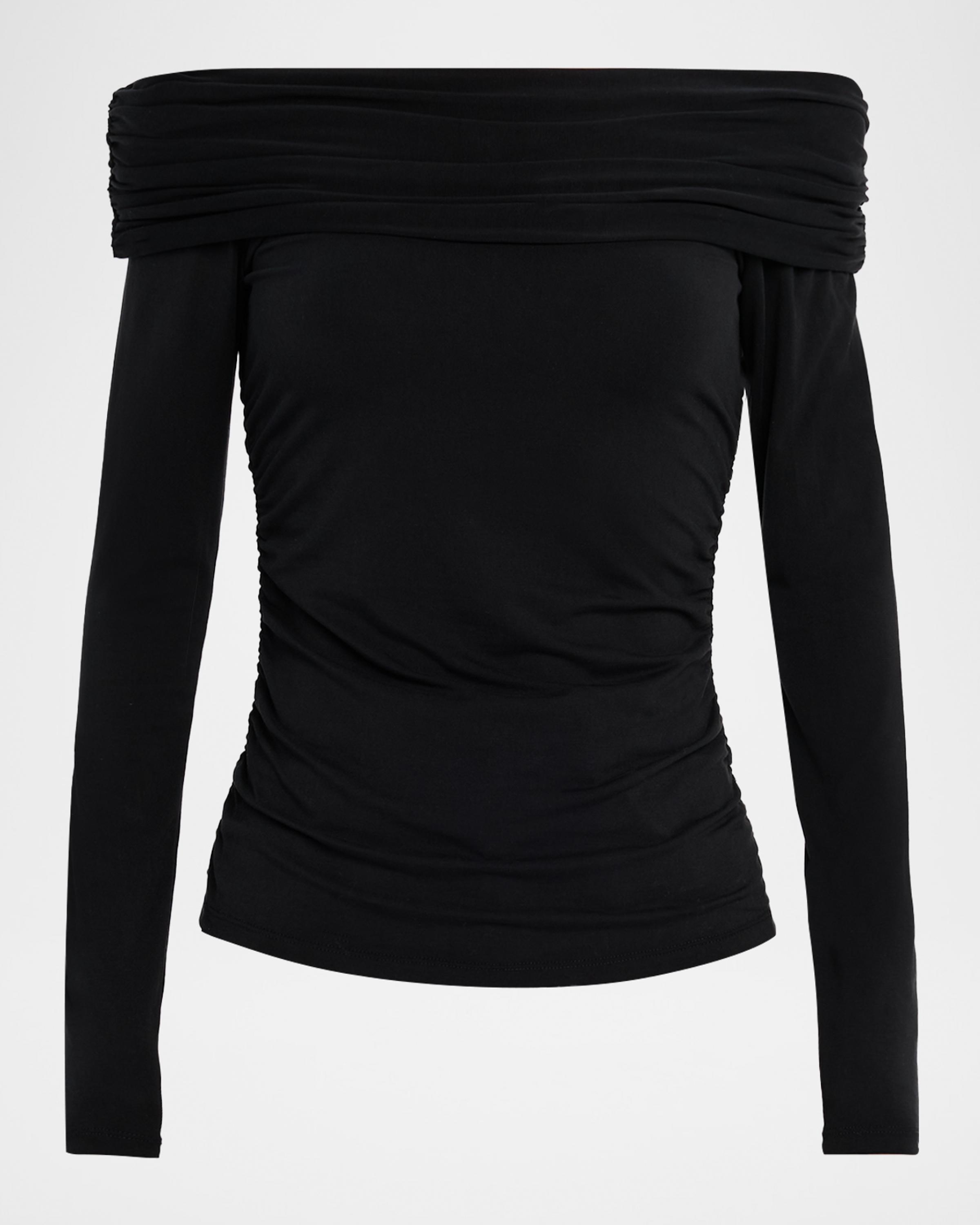 Chaiya Off-The-Shoulder Jersey Top, image 3 of 4