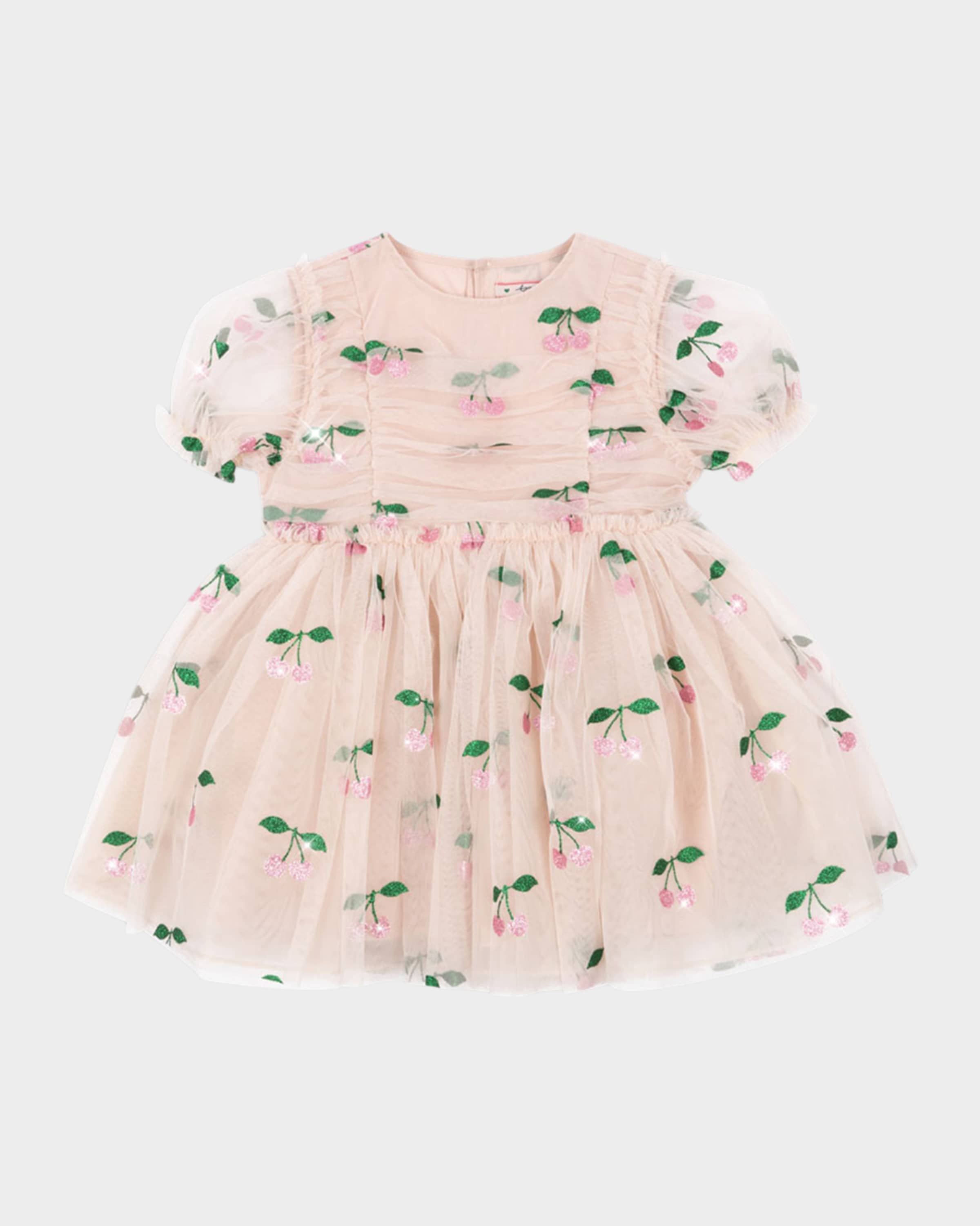 yuyu　 kongessloejd tullie dress Konges Slojd Girl's Tullie Puff Sleeve Dress, Size 18M-8 | Neiman