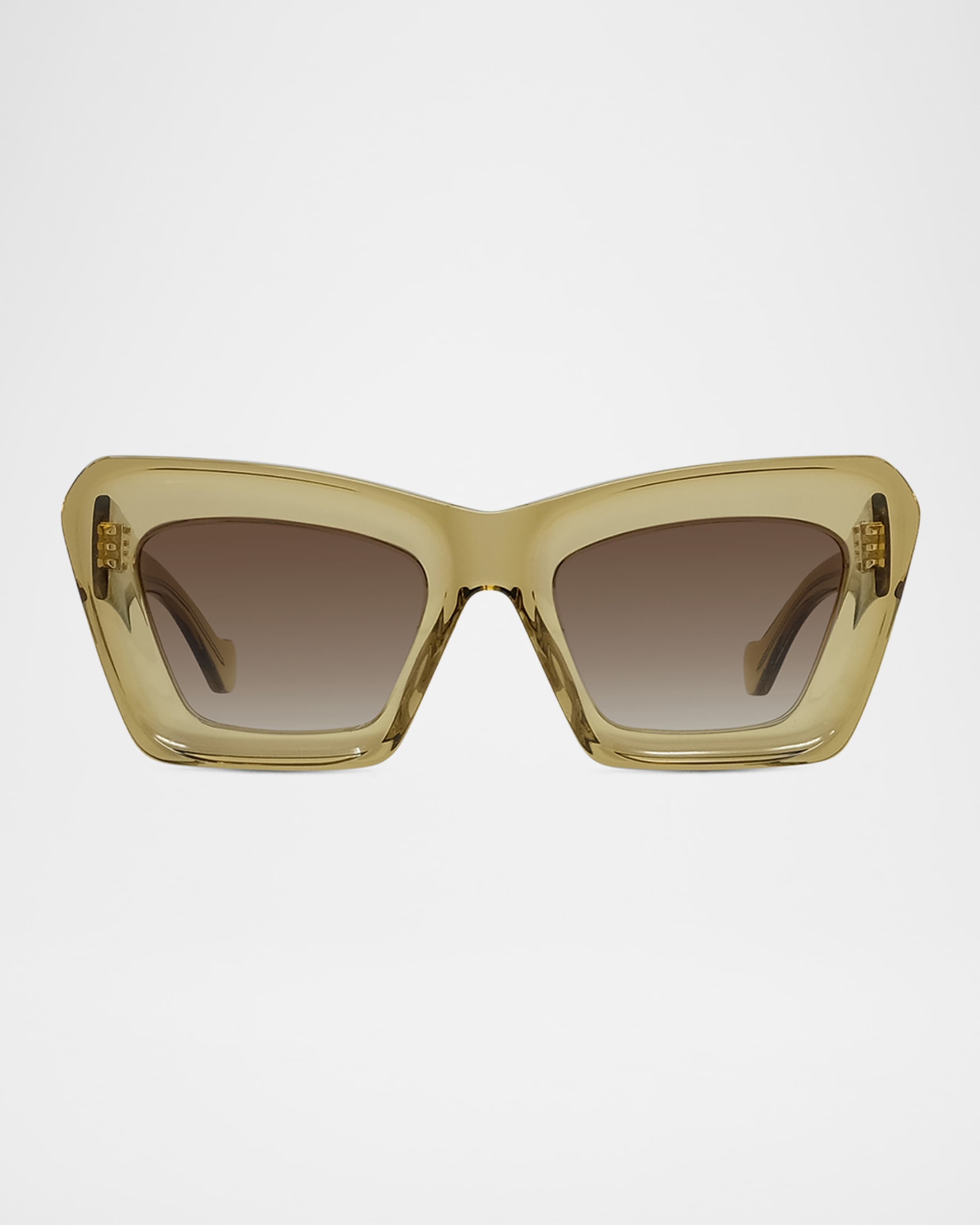 Loewe Anagram Acetate Butterfly Sunglasses | Neiman Marcus