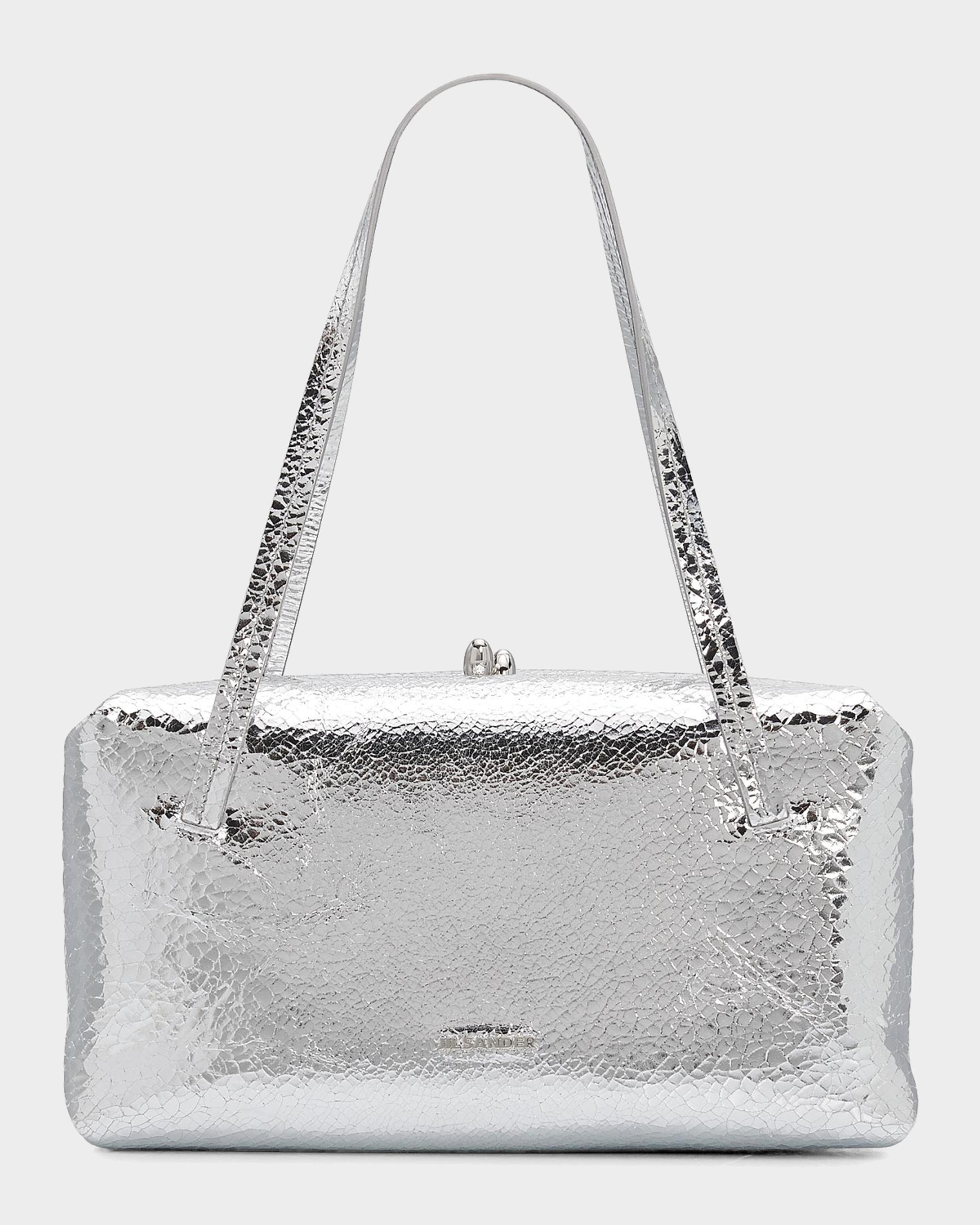 Jil Sander Goji Pillow Laminated Leather Shoulder Bag | Neiman Marcus