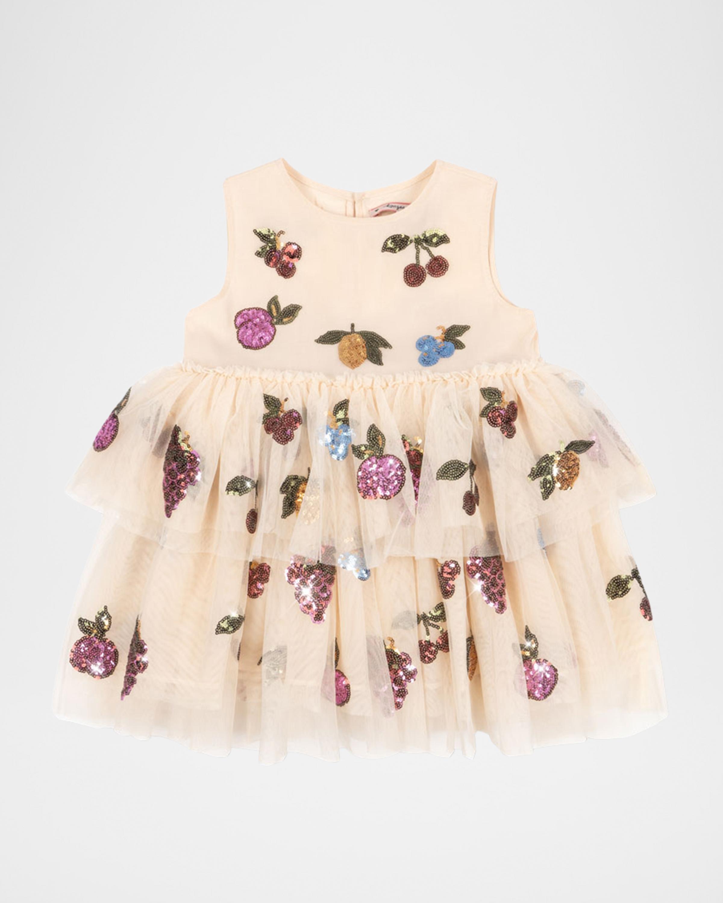 Konges Slojd Yvonne Tiered Sequin Fairy Dress, Size 12M-10