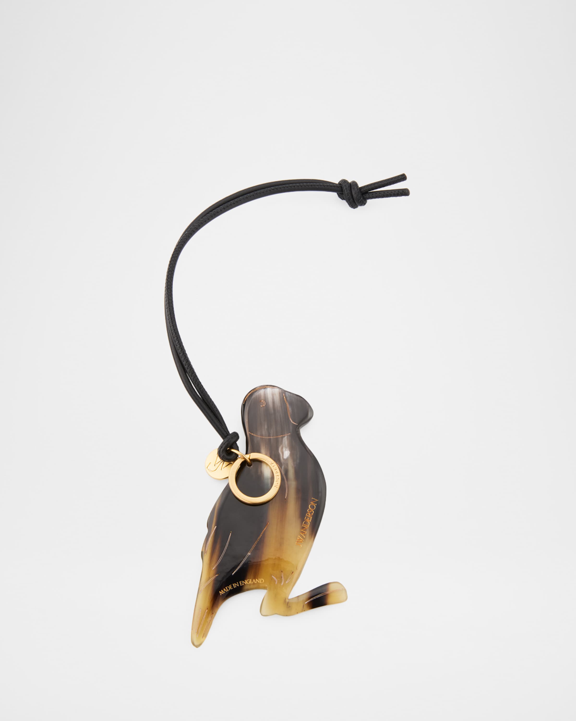JW Anderson Puffin Hand-Carved Horn Bag Charm | Neiman Marcus