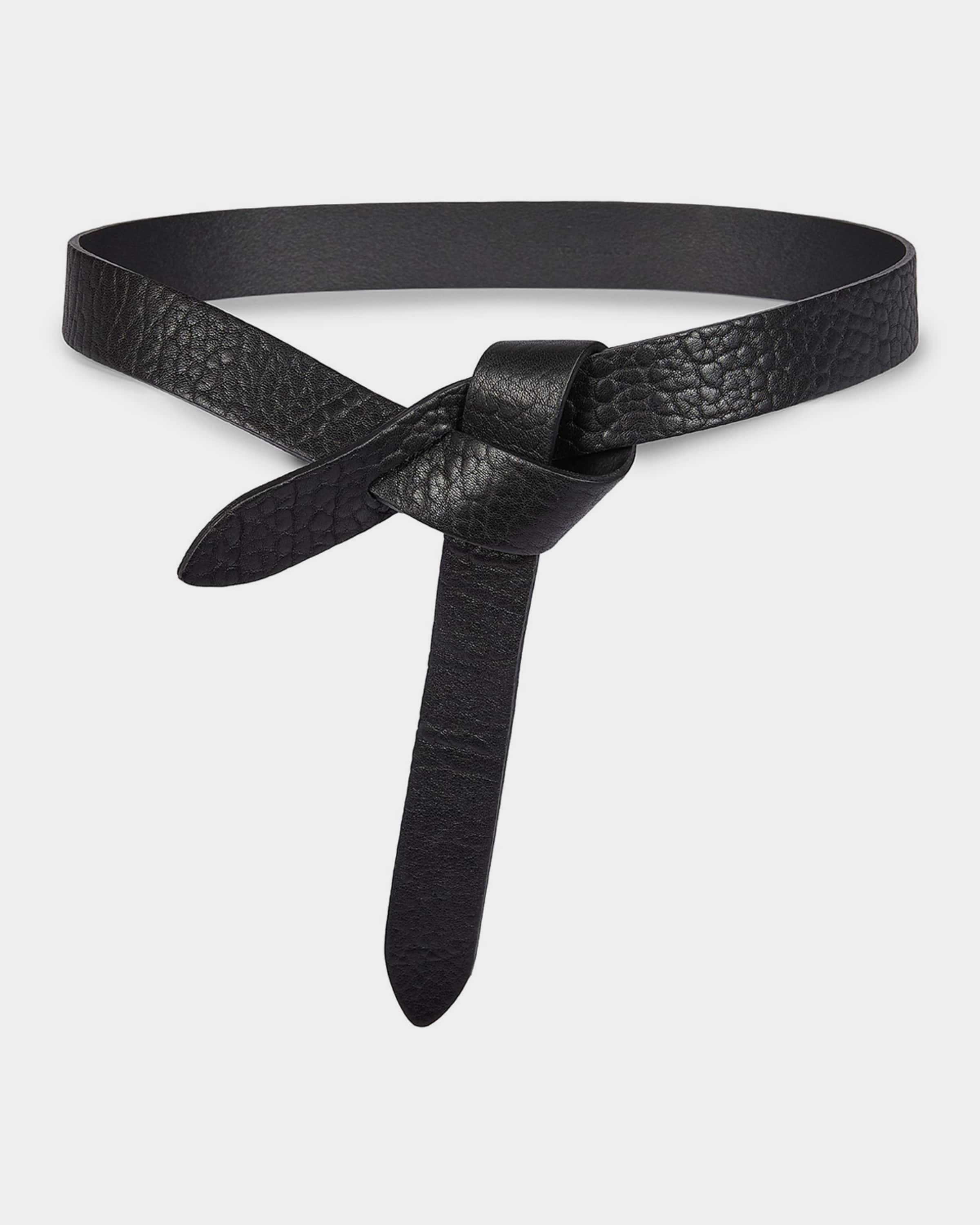 Isabel Marant Kirka Leather Pull-Through Belt | Neiman Marcus