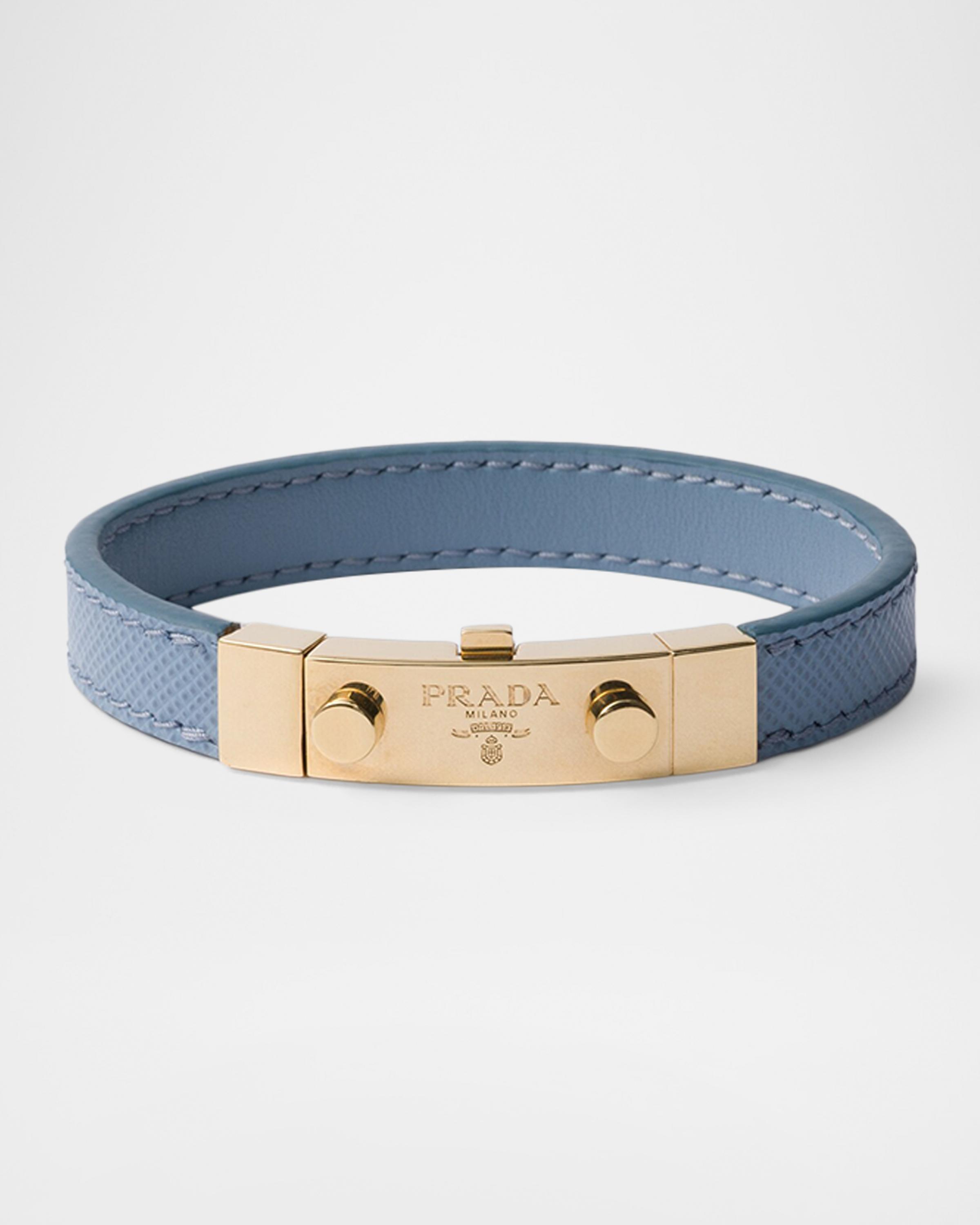 Prada Saffiano Leather Bracelet | Neiman Marcus