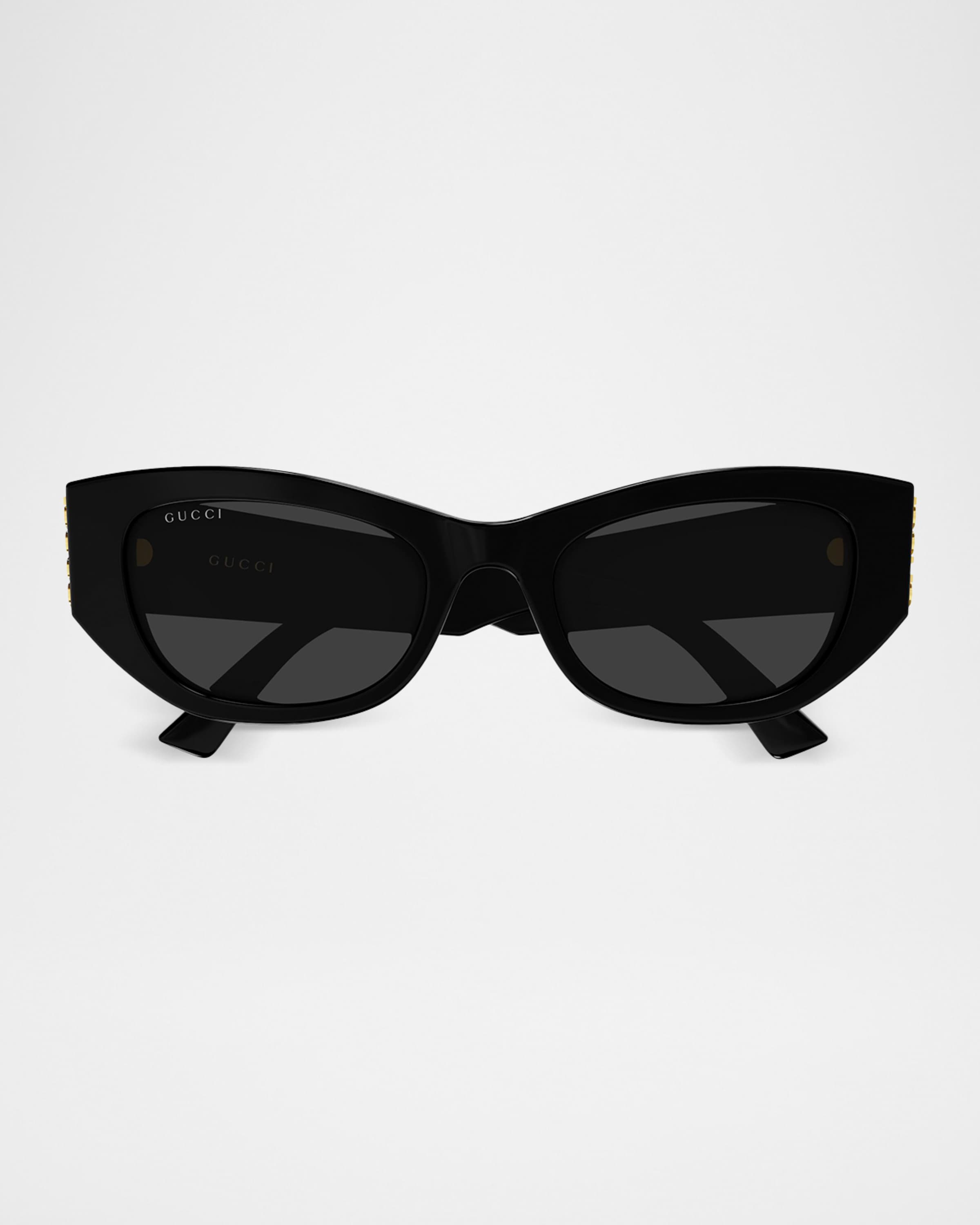Gucci 53mm Acetate Cat-Eye Sunglasses | Neiman Marcus