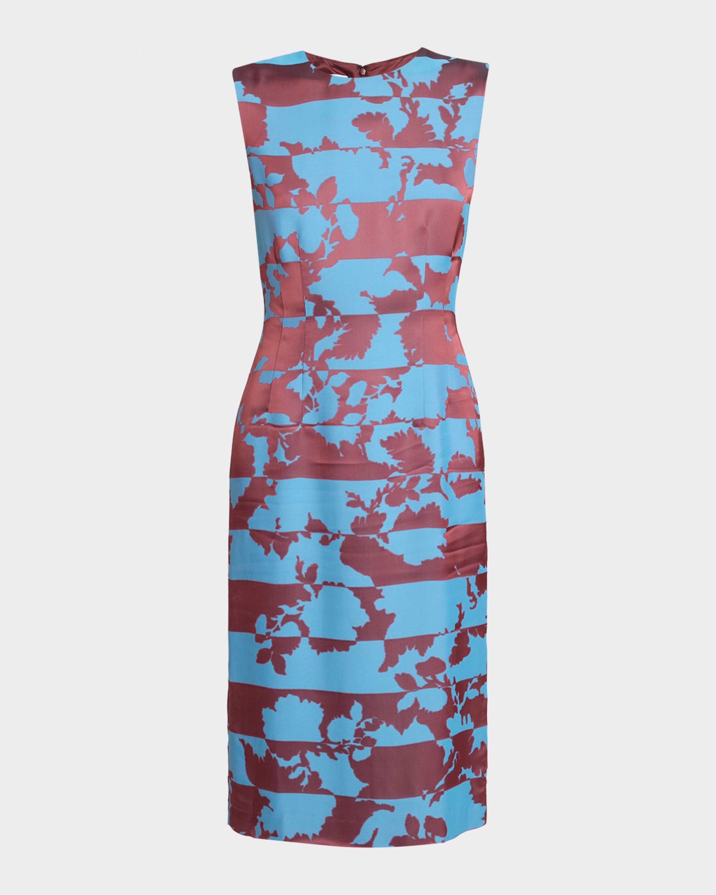 DRIES VAN NOTEN ⭐︎ 薔薇カットソー Dries Van Noten Delavina Paneled Floral Jacquard Sleeveless Dress