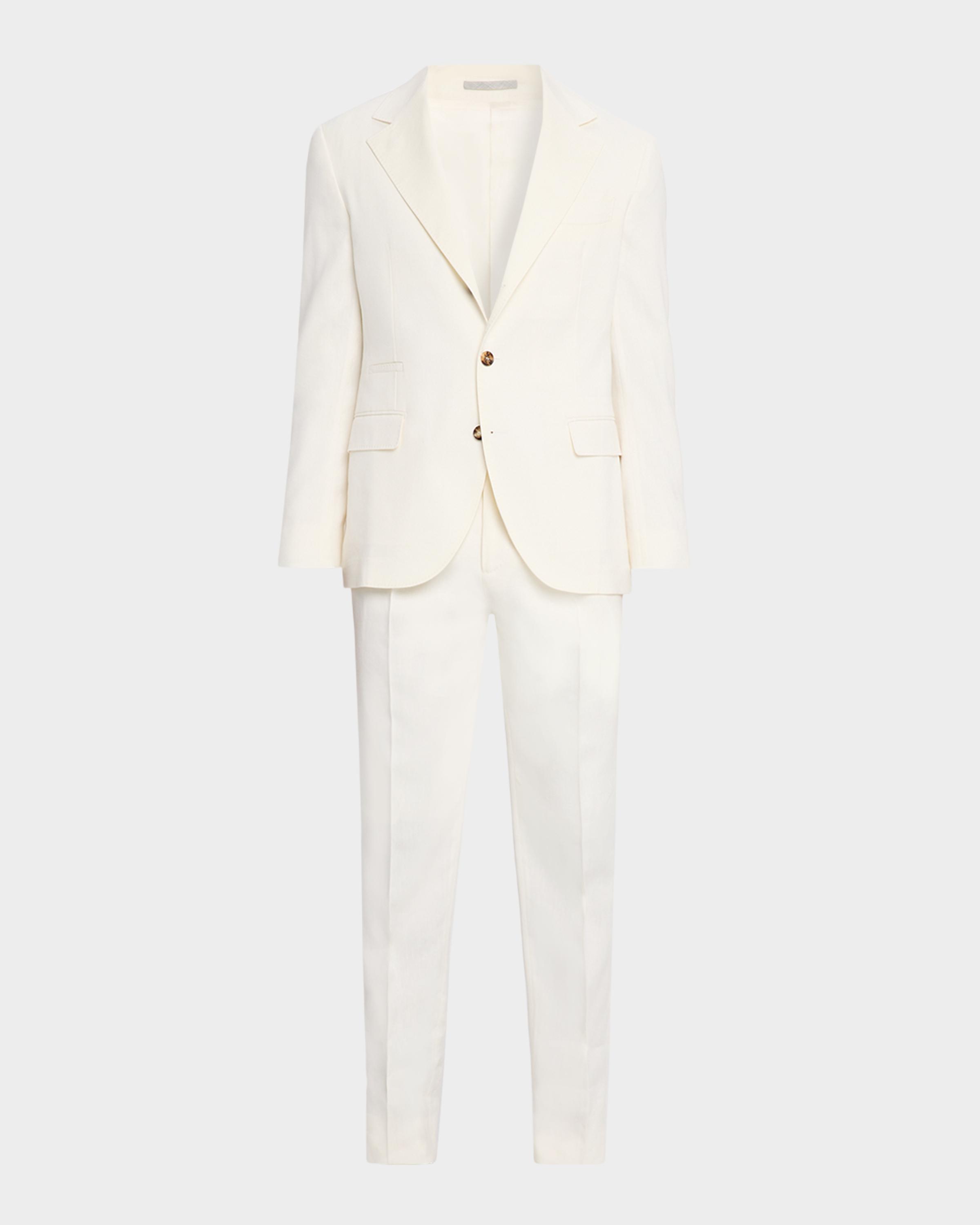 Brunello Cucinelli Men's Solid Wool Tailored Two-Piece Suit