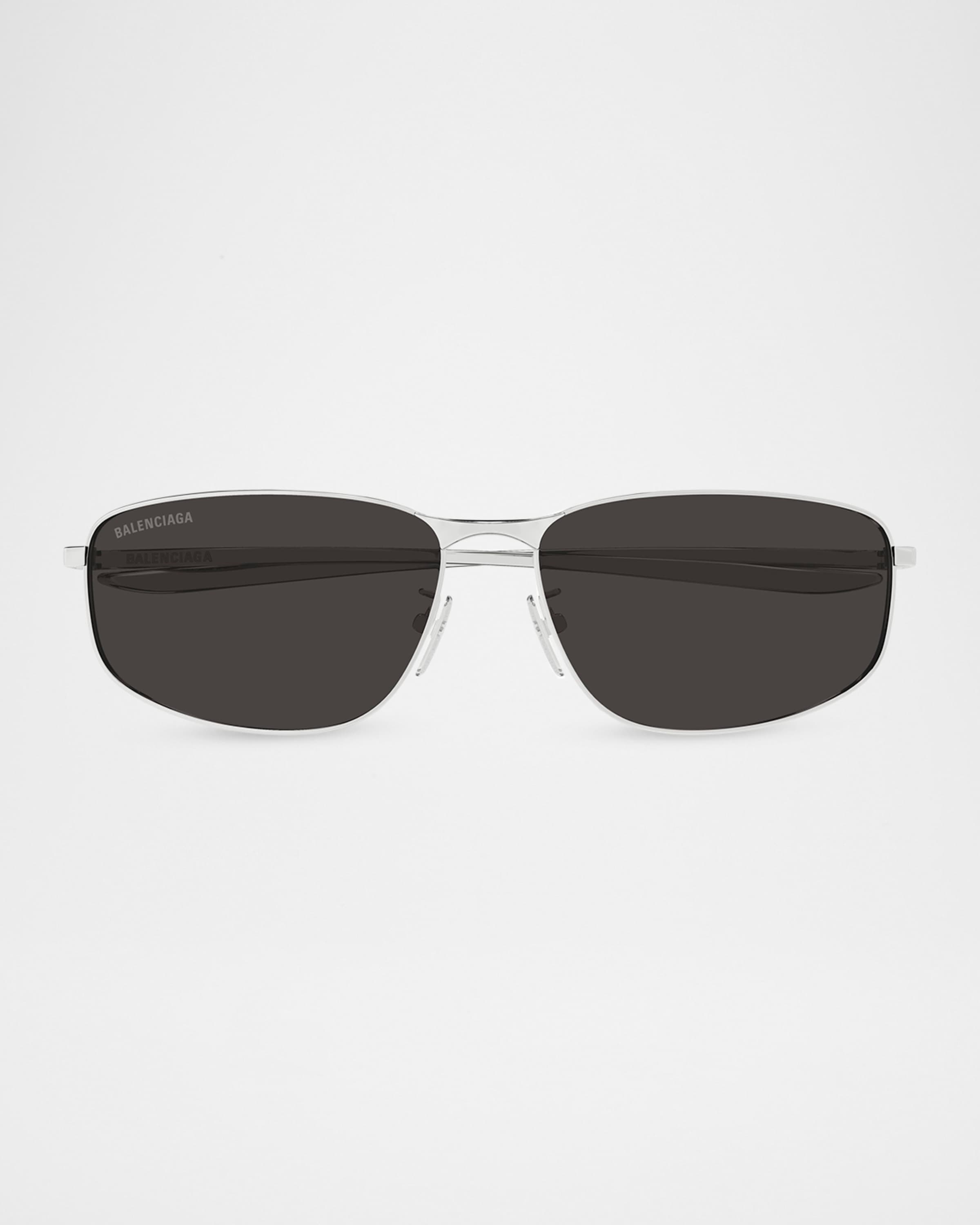 Balenciaga Men's Metal Rectangle Sunglasses | Neiman Marcus