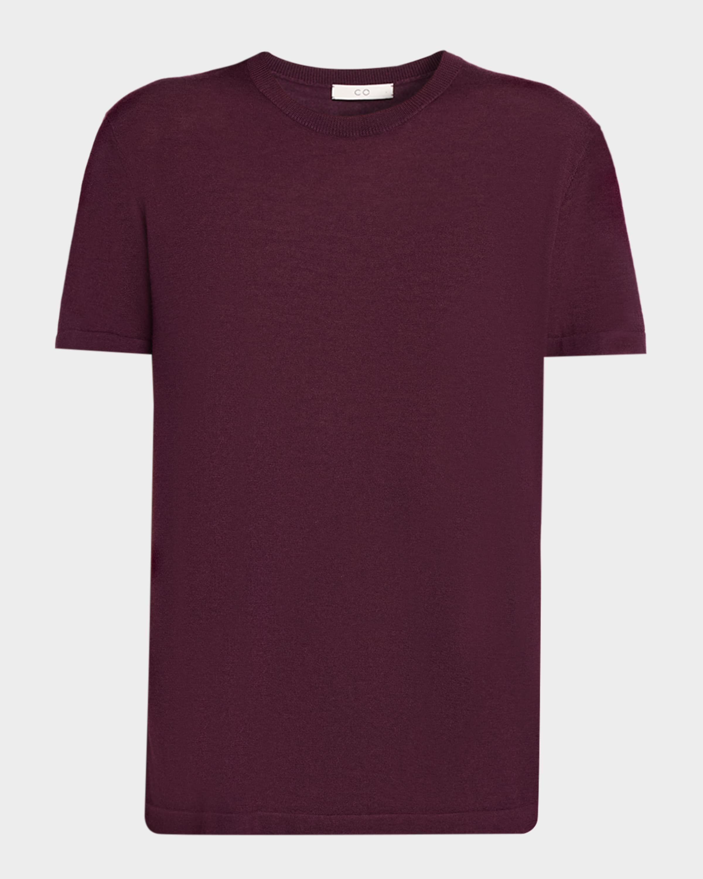 Co Women's Solid Cashmere Shirt - Aubergine - Size Small