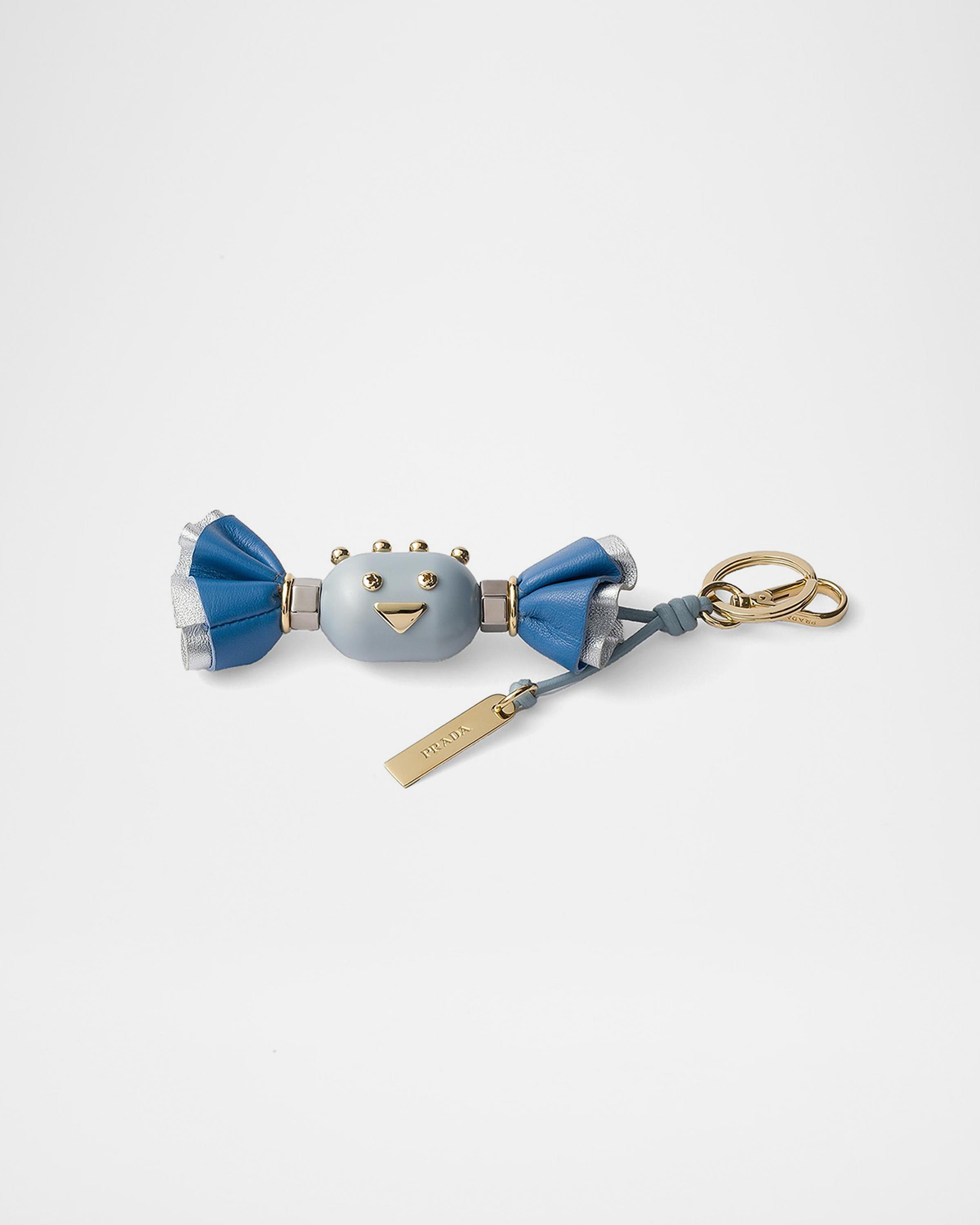 Prada Candy Plexiglas and Leather Key Ring Charm | Neiman Marcus