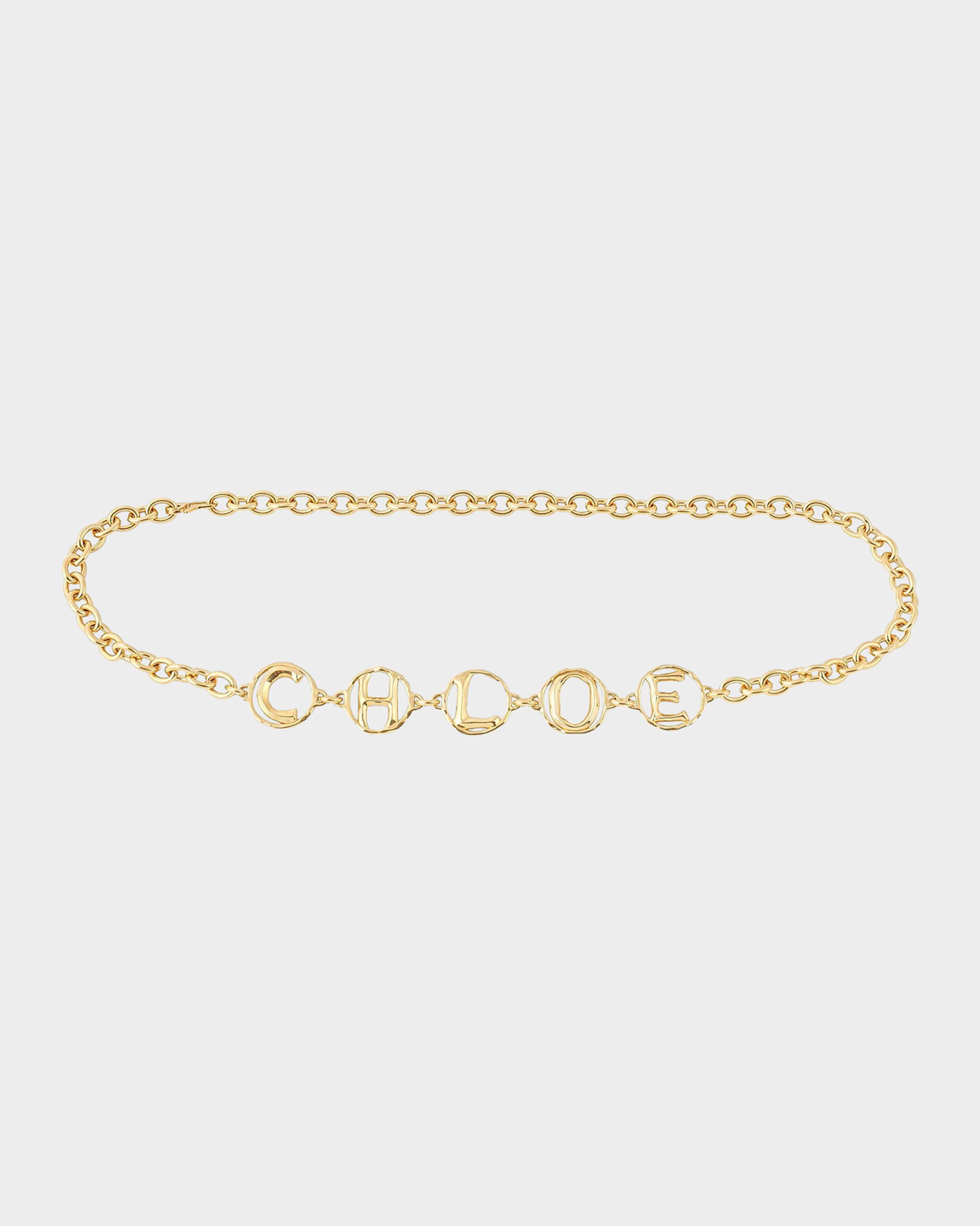 Chloe Logo Script Jewelry Belt | Neiman Marcus display picture 3