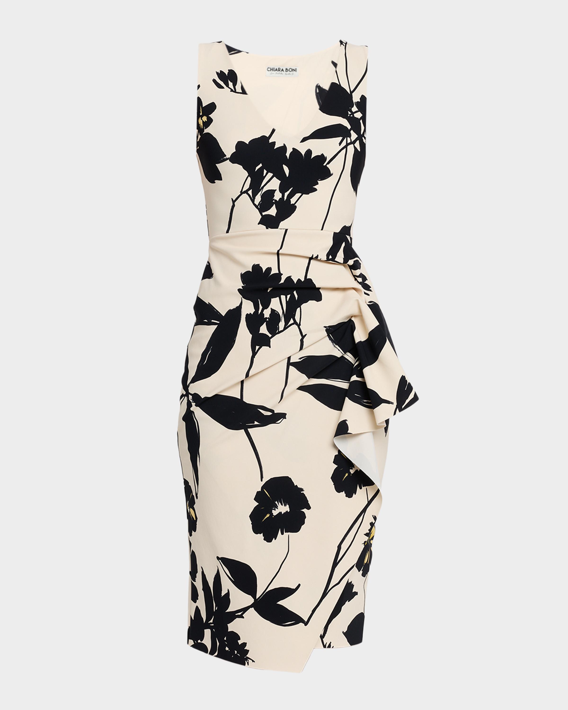 シ*ラ様 美品　Bibiy. ビビィ　BEVERLY DRESS MIX 花柄 Chiara Boni La Petite Robe Ayang Floral-Print Stretch Jersey