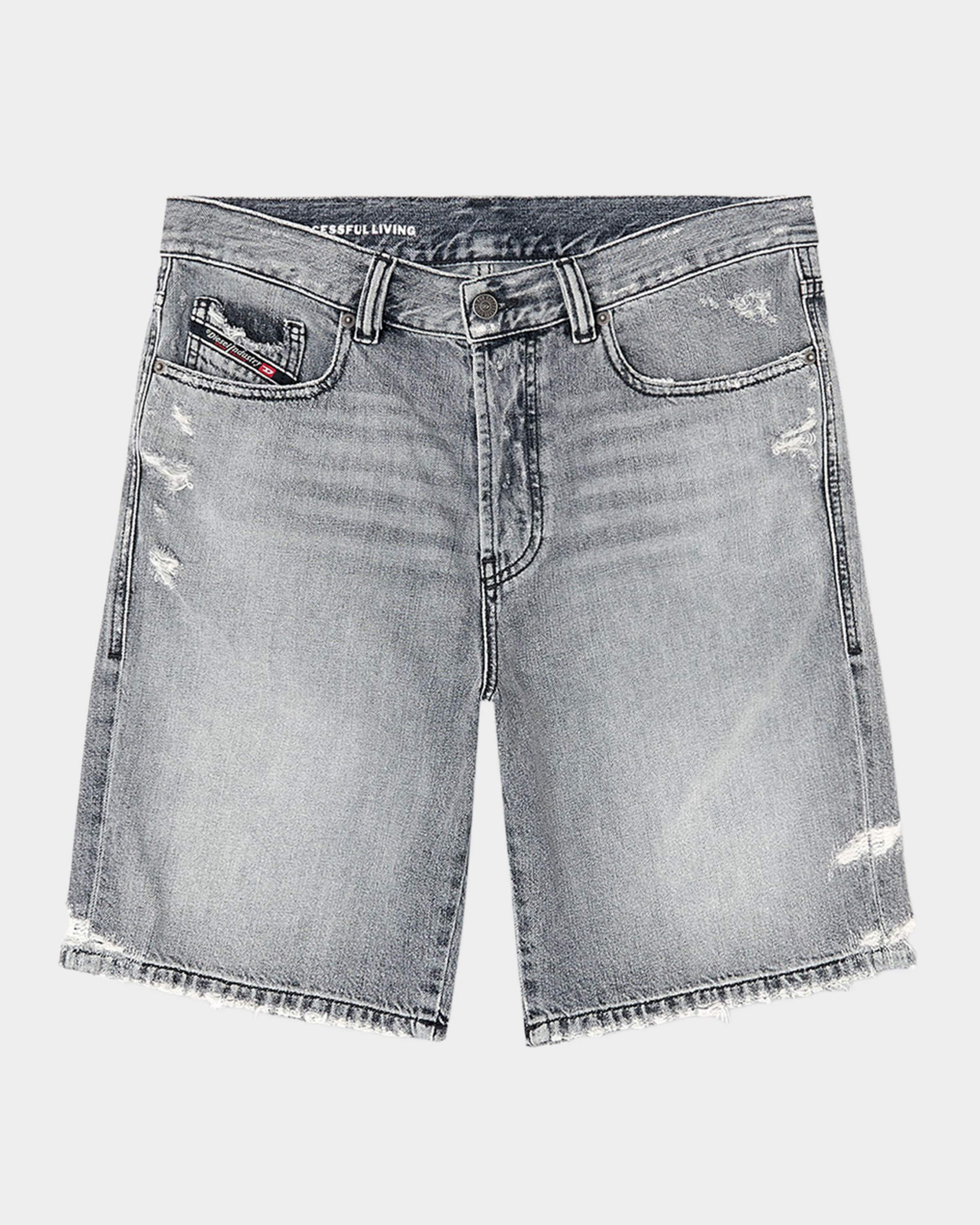 Diesel Men's Regular Distressed Denim Shorts | Neiman Marcus