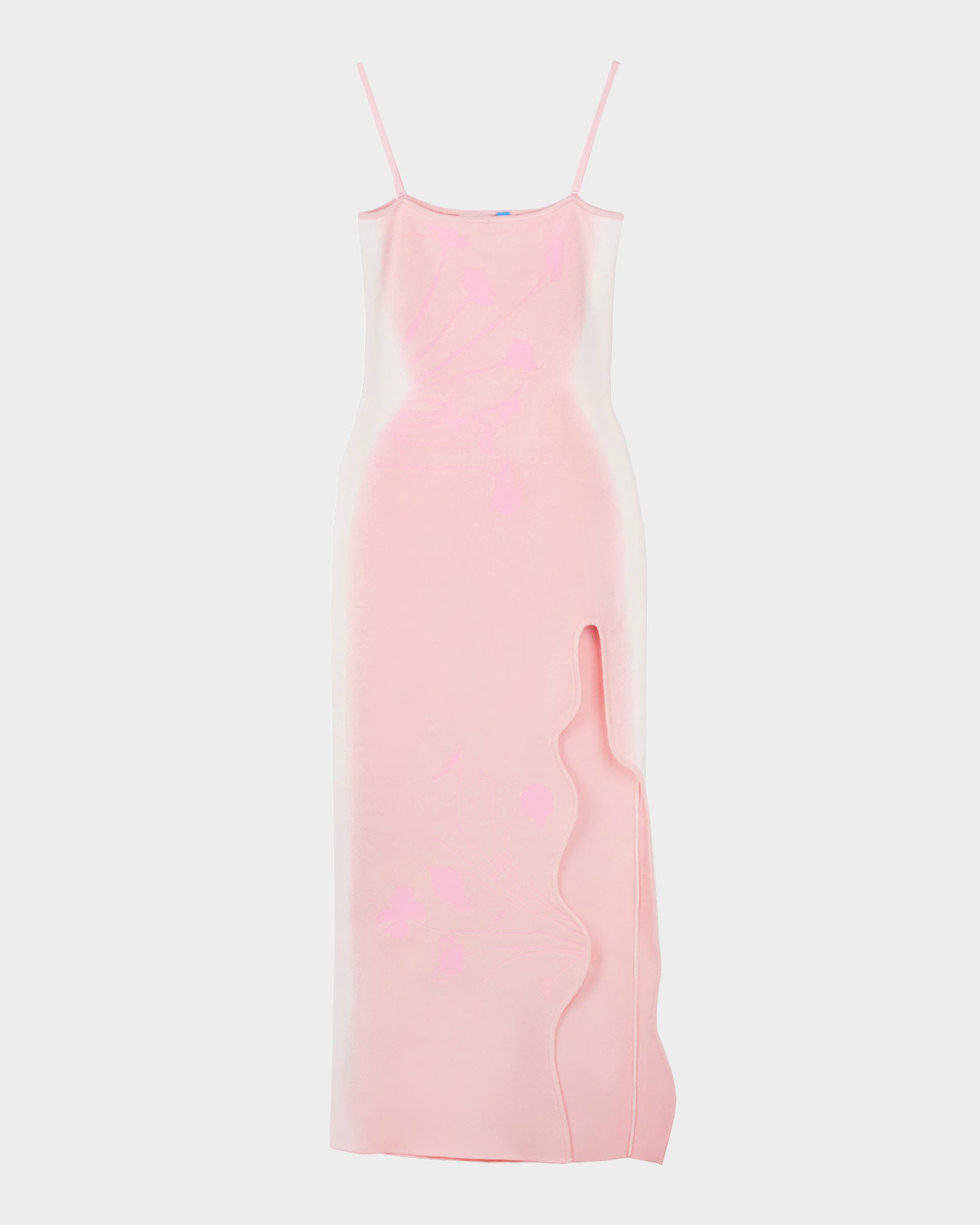 PH5 Iris Flower Printed Wavy Slit Maxi Dress | Neiman Marcus