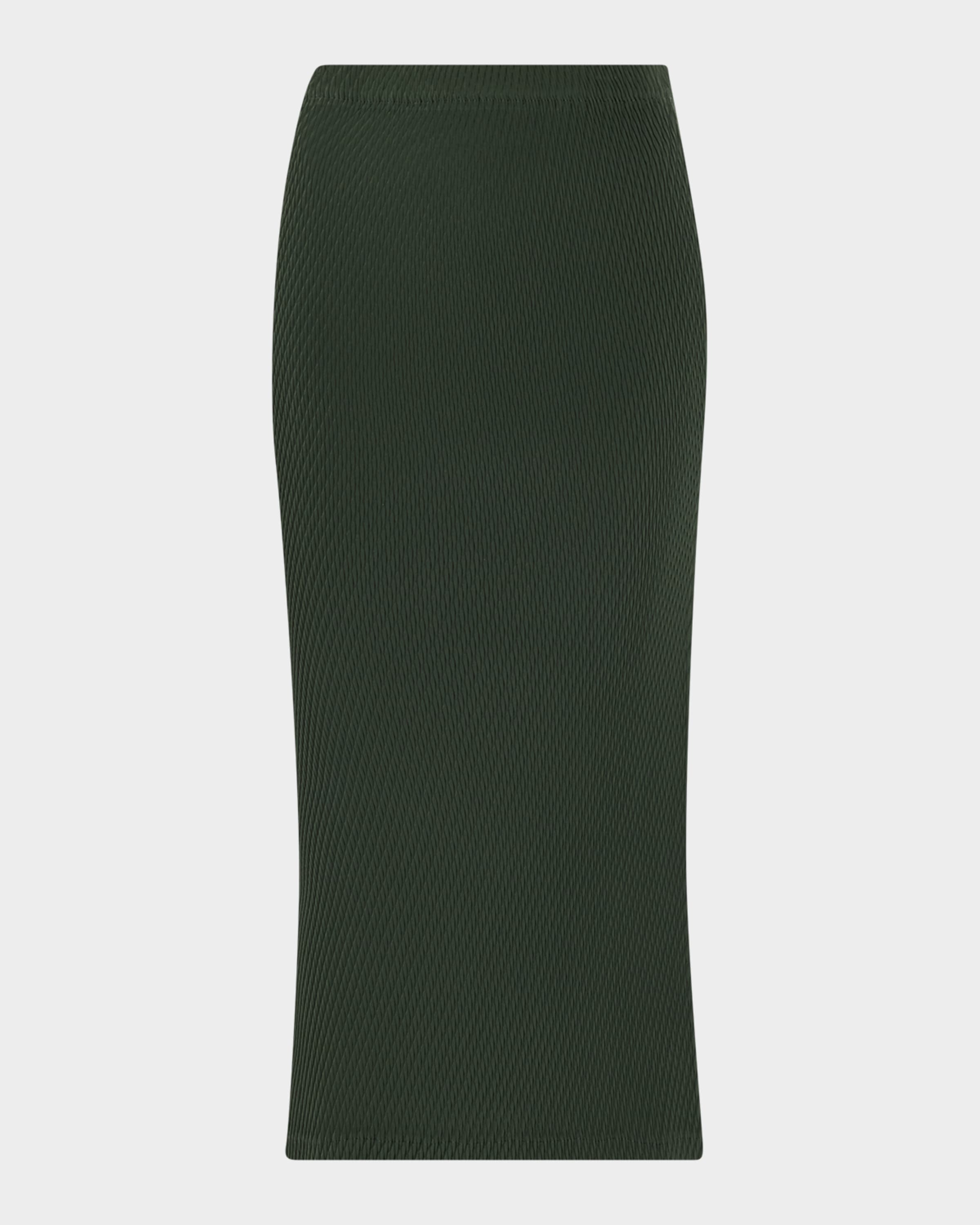 Issey Miyake Rhombus Double-Pleated Midi Skirt | Neiman Marcus