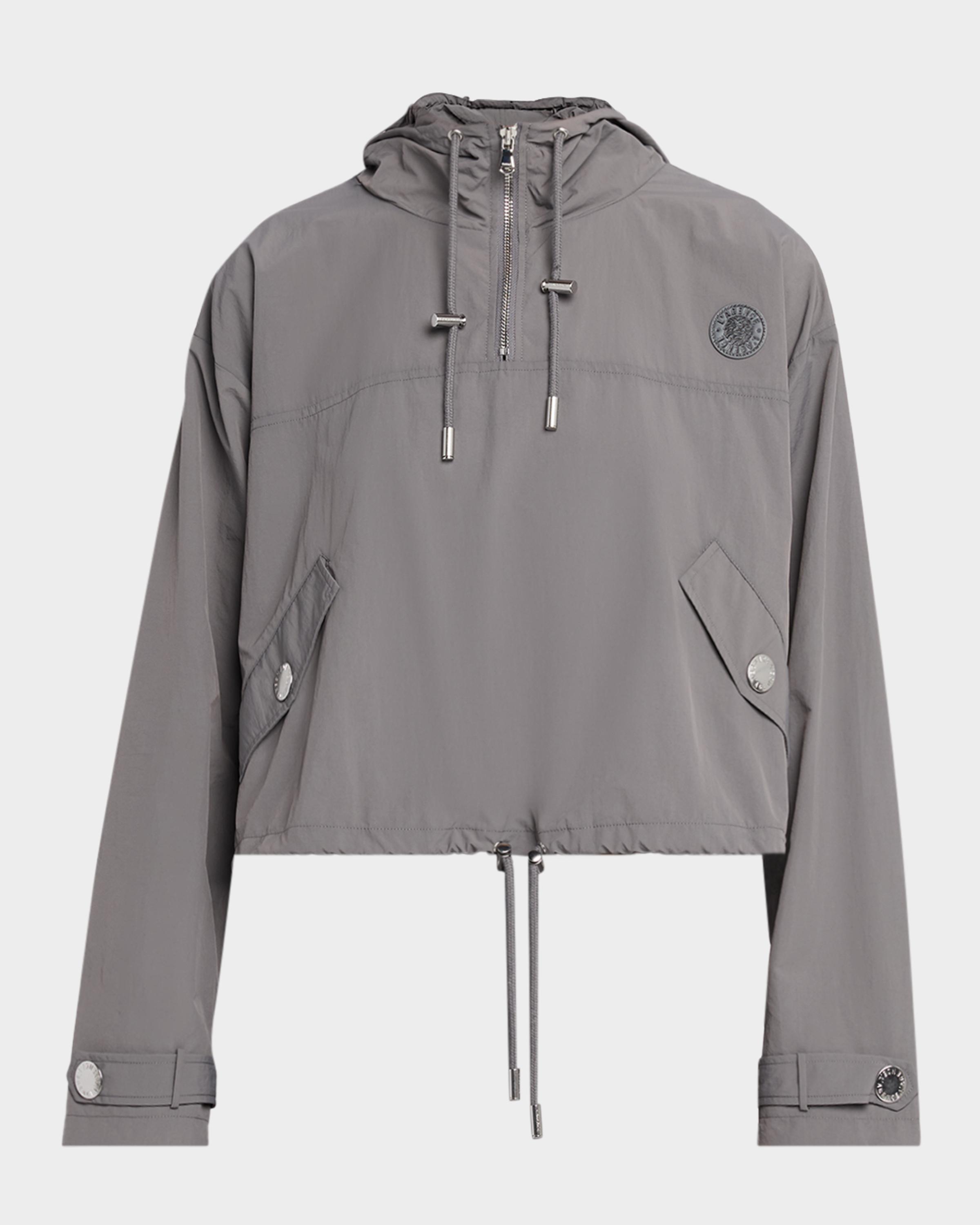 L'AGENCE Bronwyn Cropped Windbreaker | Neiman Marcus