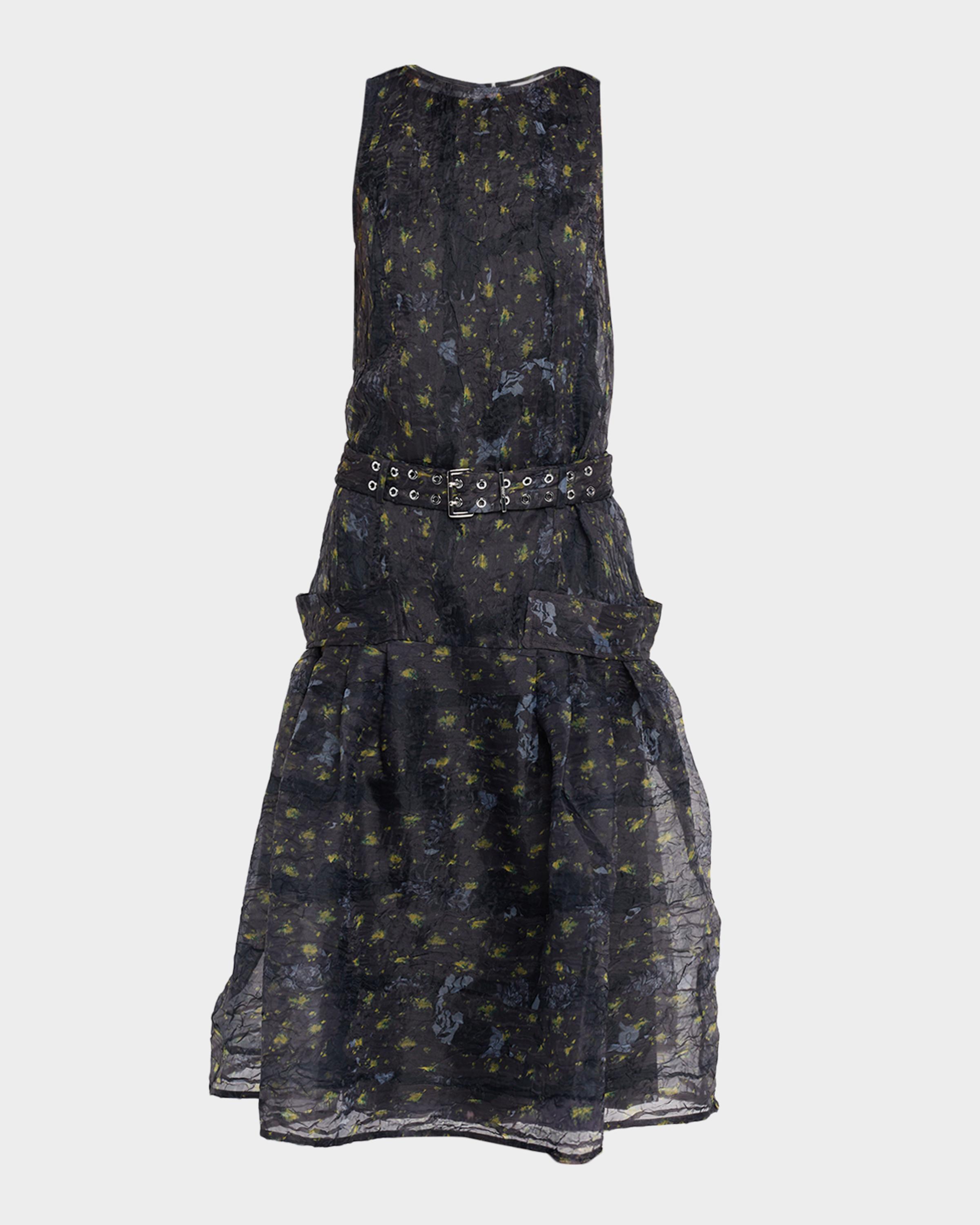 Ganni Shibori Organza Dress | Neiman Marcus