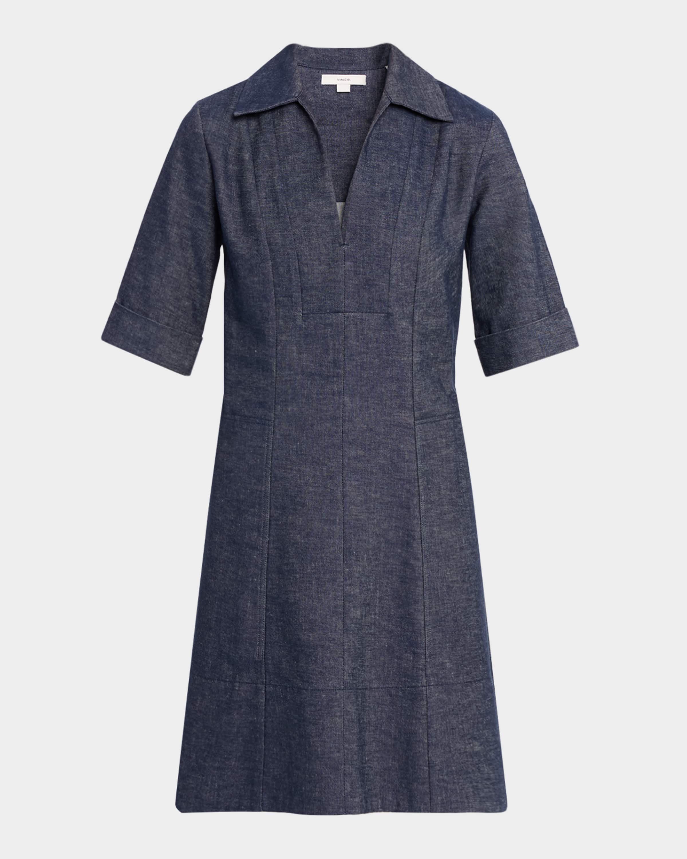 A-Line Chambray Dress