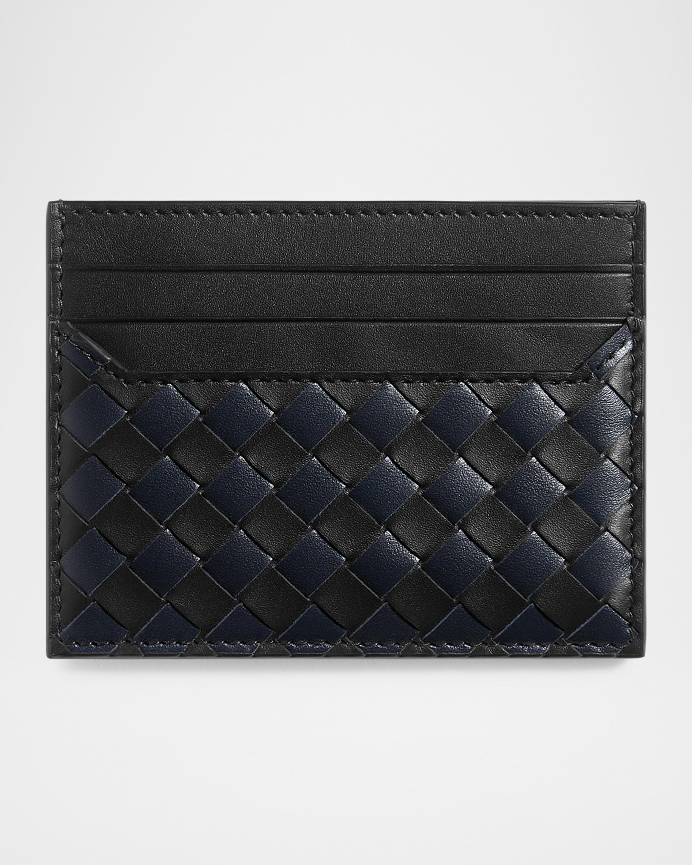 Bottega Veneta Men's Intrecciato Piccolo Leather Card Case