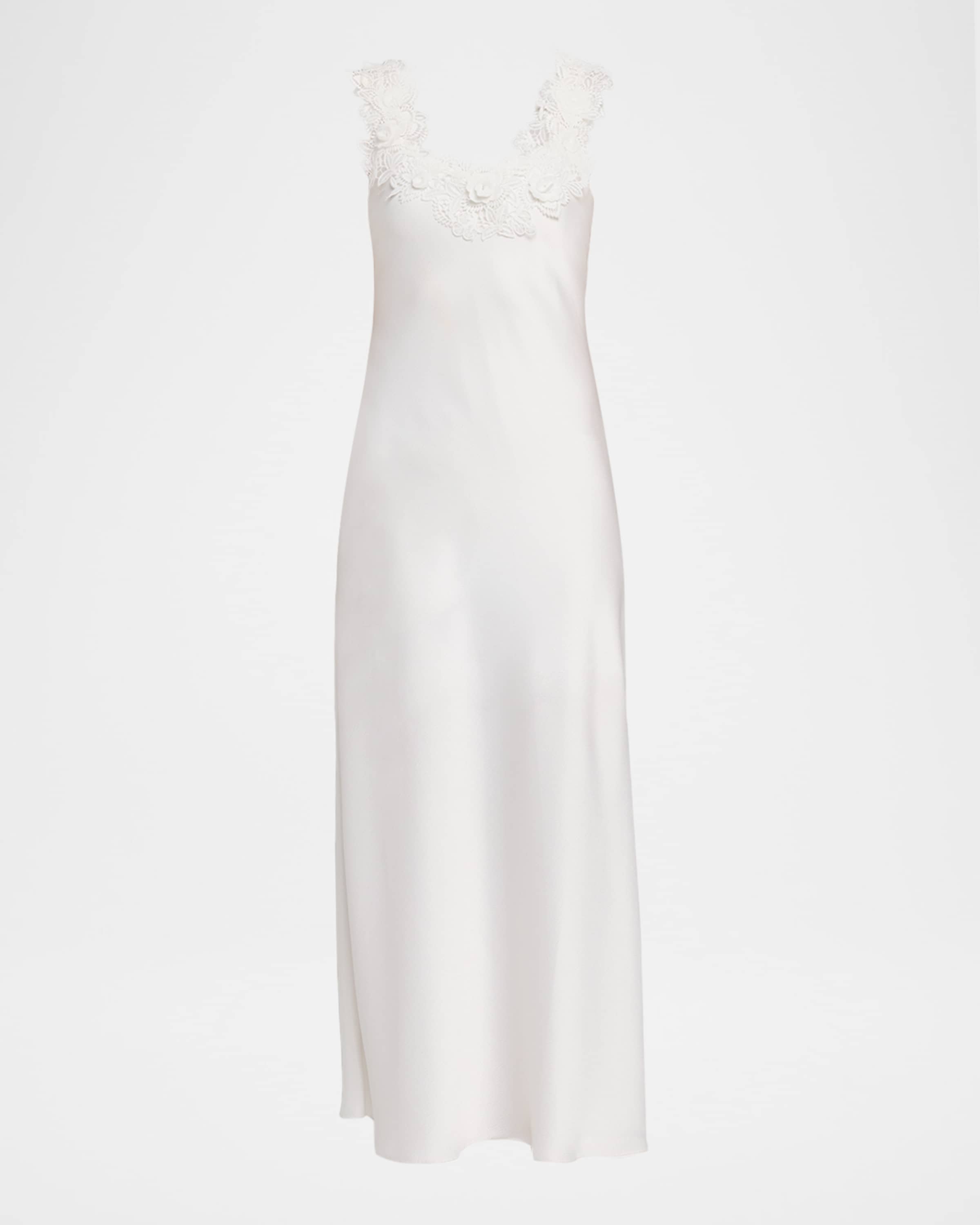 Lala Hammered Lace Combo Dress in White | Generation Love M / White