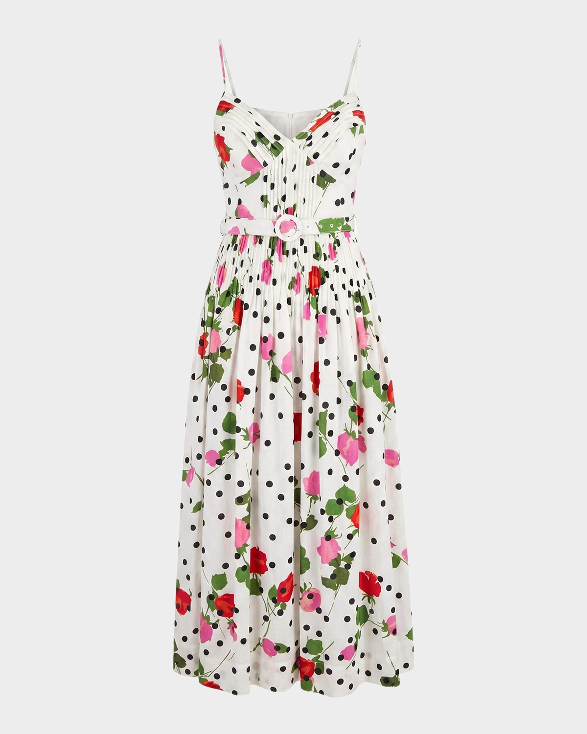 nicholas mireille belted pintuck midi dress NICHOLAS Mireille Belted Pintuck Midi Dress in Pistachio