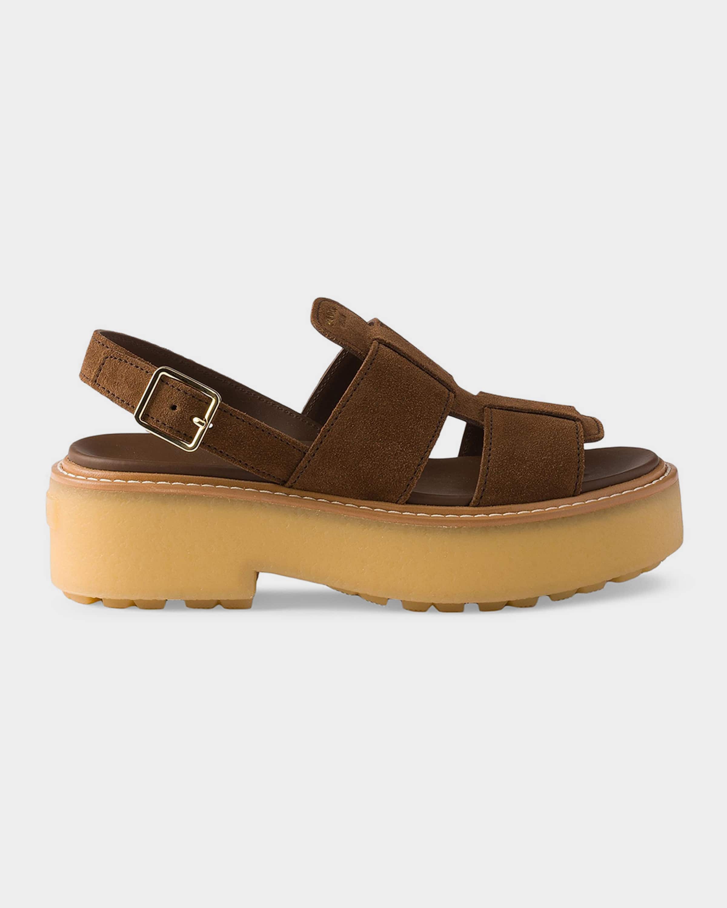 靴 PRADA suede clog sandals Prada Suede Sandals | Neiman Marcus