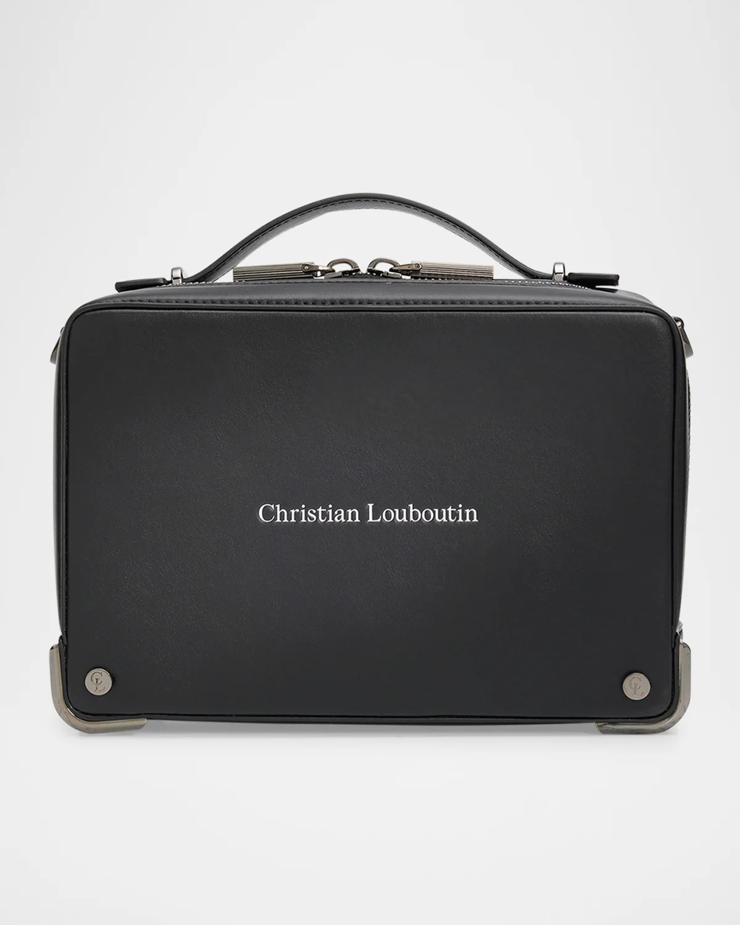 Christian Louboutin Men's Tactile Leather Briefcase | Neiman Marcus