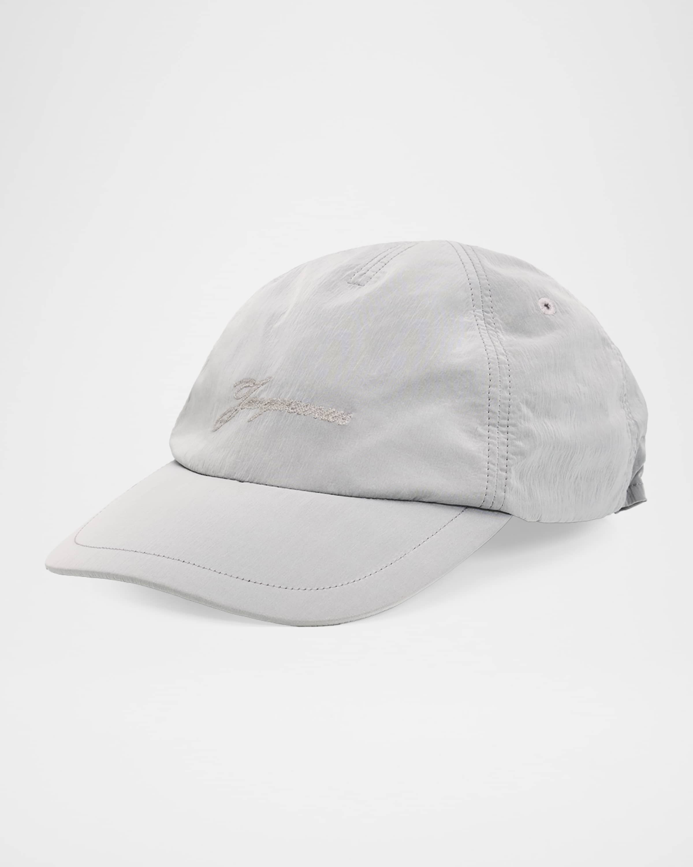 Jacquemus Men's La Casquette Nylon Baseball Cap | Neiman Marcus
